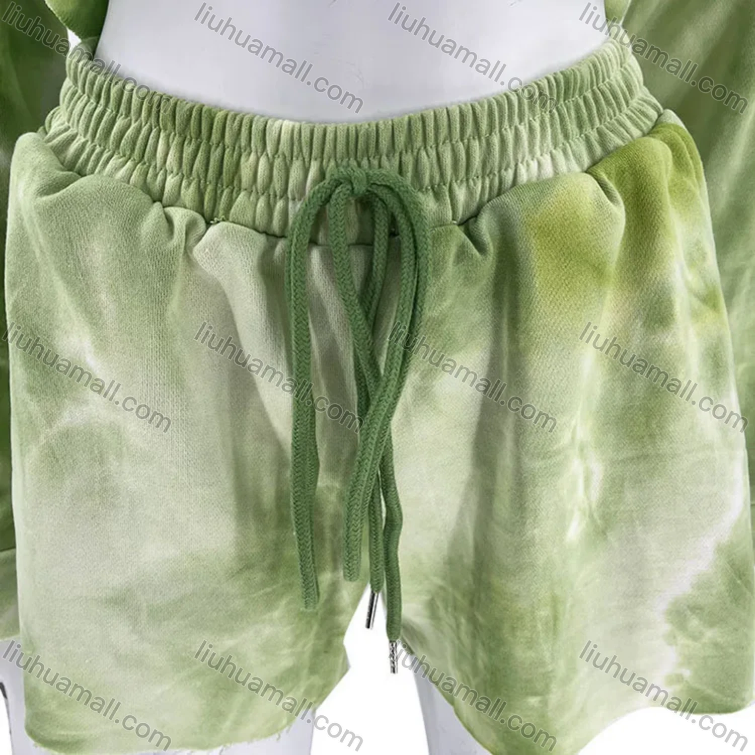 Wholesale Women's Casual Plain Round Neck Long Sleeve Sweatshirt & Drawstring Pants 2 Piece Set 2021848# - Liuhuamall