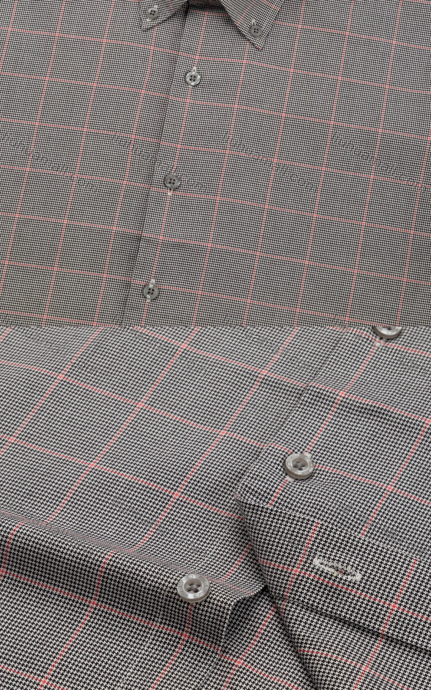 Wholesale Men's Slim Fit Long Sleeve Button Down Collar Plaid Print Shirts - Liuhuamall