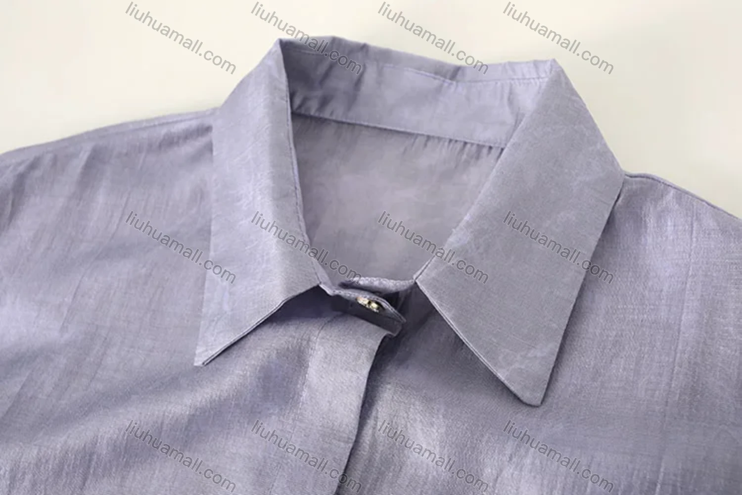 Wholesale Women's Casual Plain Long Sleeve Flap Pocket Shirt - Liuhuamall