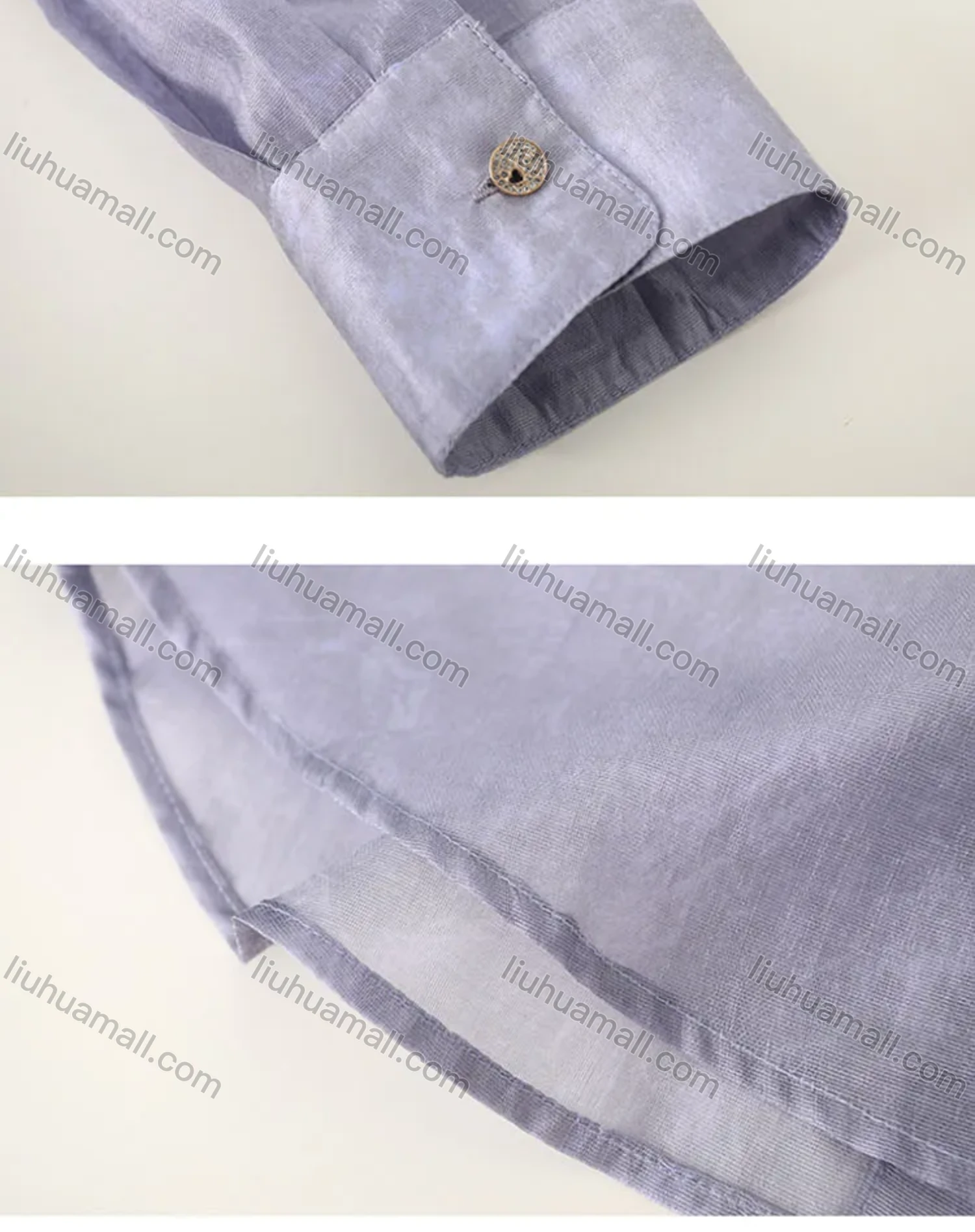 Wholesale Women's Casual Plain Long Sleeve Flap Pocket Shirt - Liuhuamall