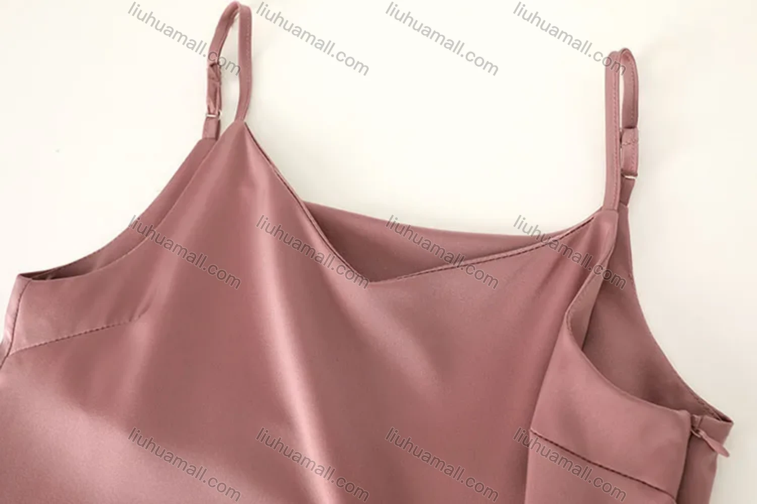 Wholesale Women's Casual Plain Twist Spaghetti Straps Midi Cami Dress SN1380# - Liuhuamall