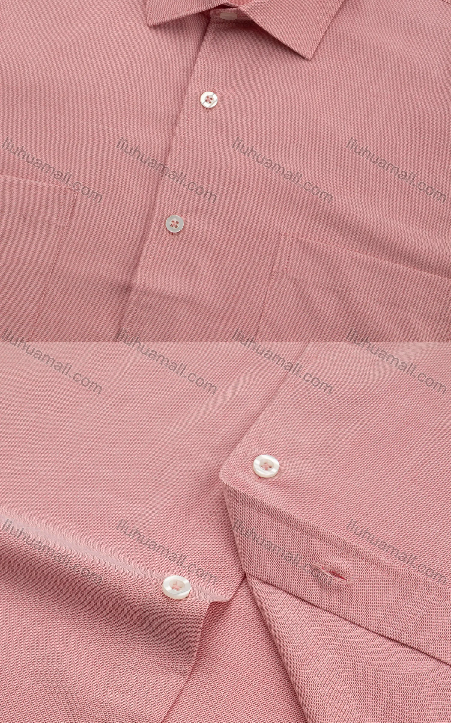 Wholesale Men's Slim Fit Collared Short Sleeve Button Down Plain Shirts - Liuhuamall