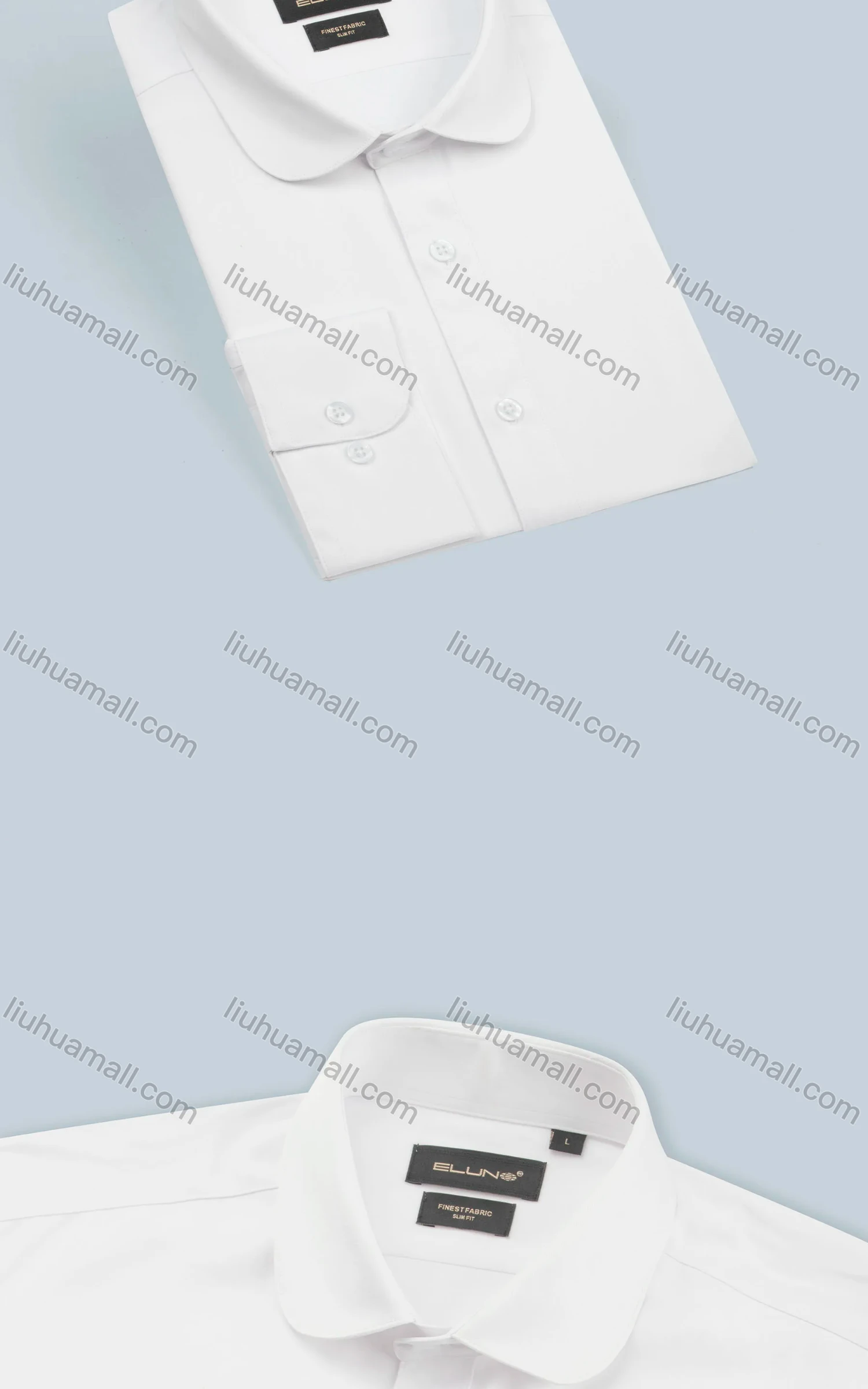 Wholesale Men's Slim Fit Collared Long Sleeve Button Down Plain Dress Shirts - Liuhuamall