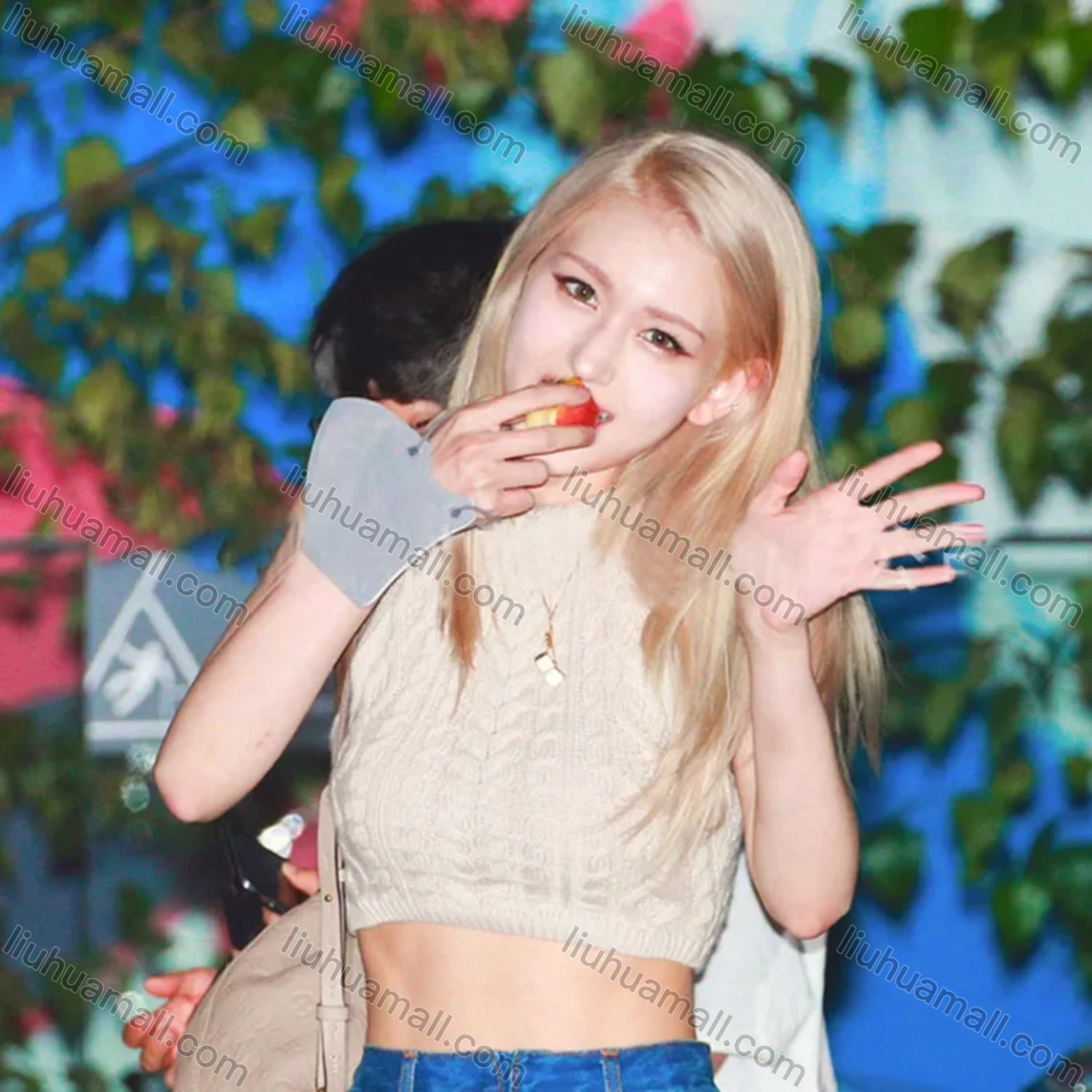 Wholesale Women's Sexy Plain Cable Knit Crop Cami Top T0528# - Liuhuamall