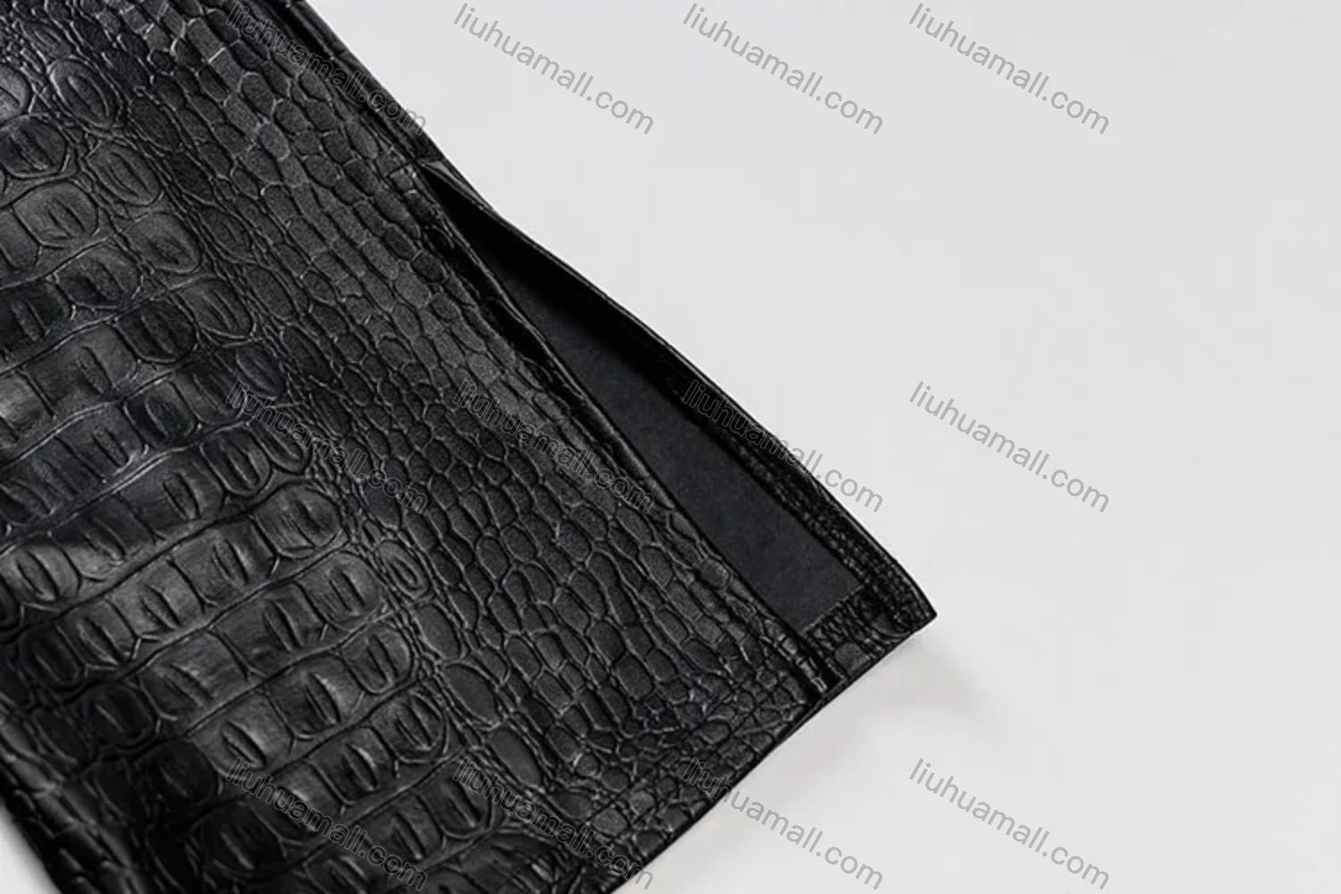 Wholesale Women's Casual Plain Scale PU Leather Top & Pants 2 Piece Set S0C4081X# - Liuhuamall