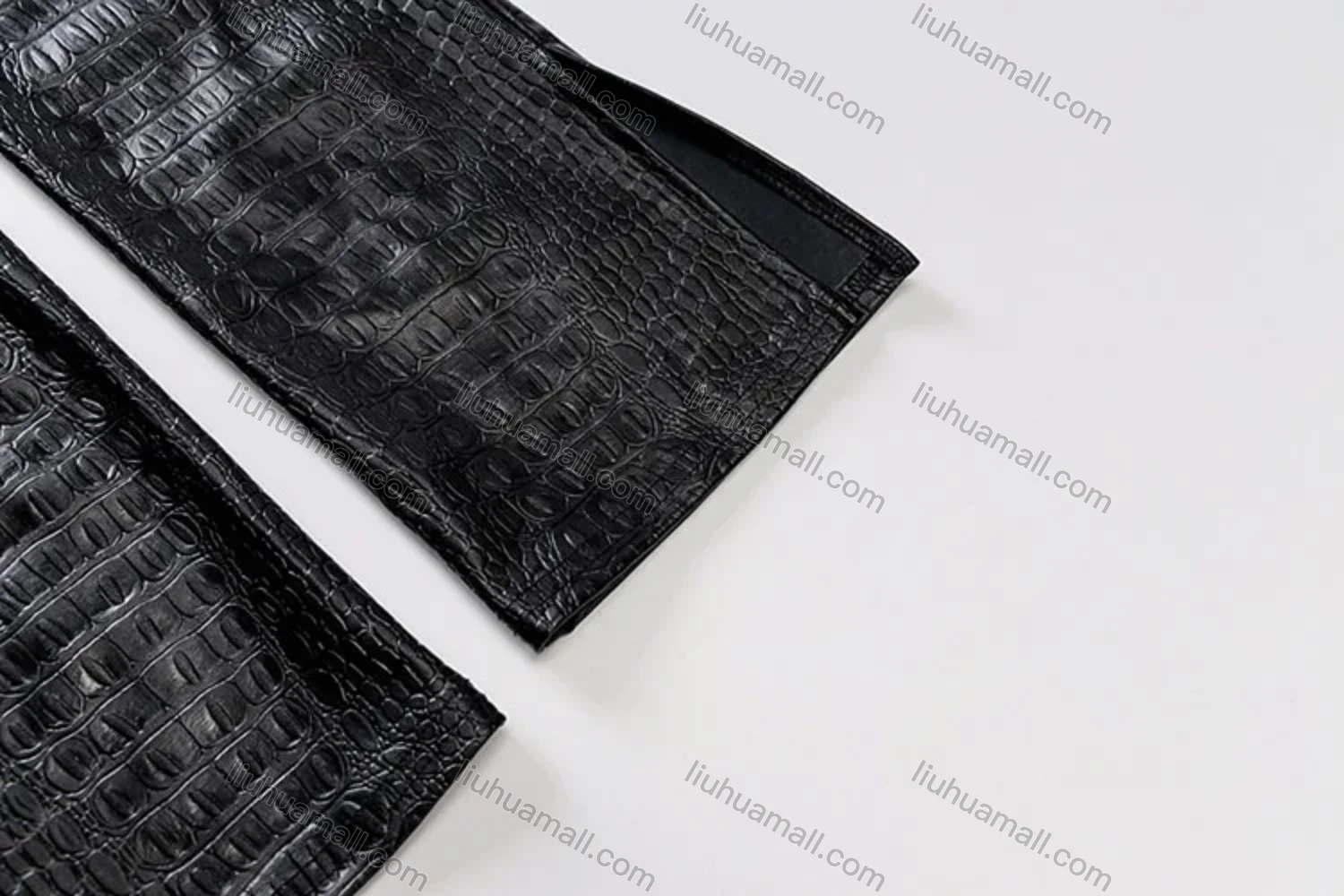 Wholesale Women's Casual Plain Scale PU Leather Top & Pants 2 Piece Set S0C4081X# - Liuhuamall