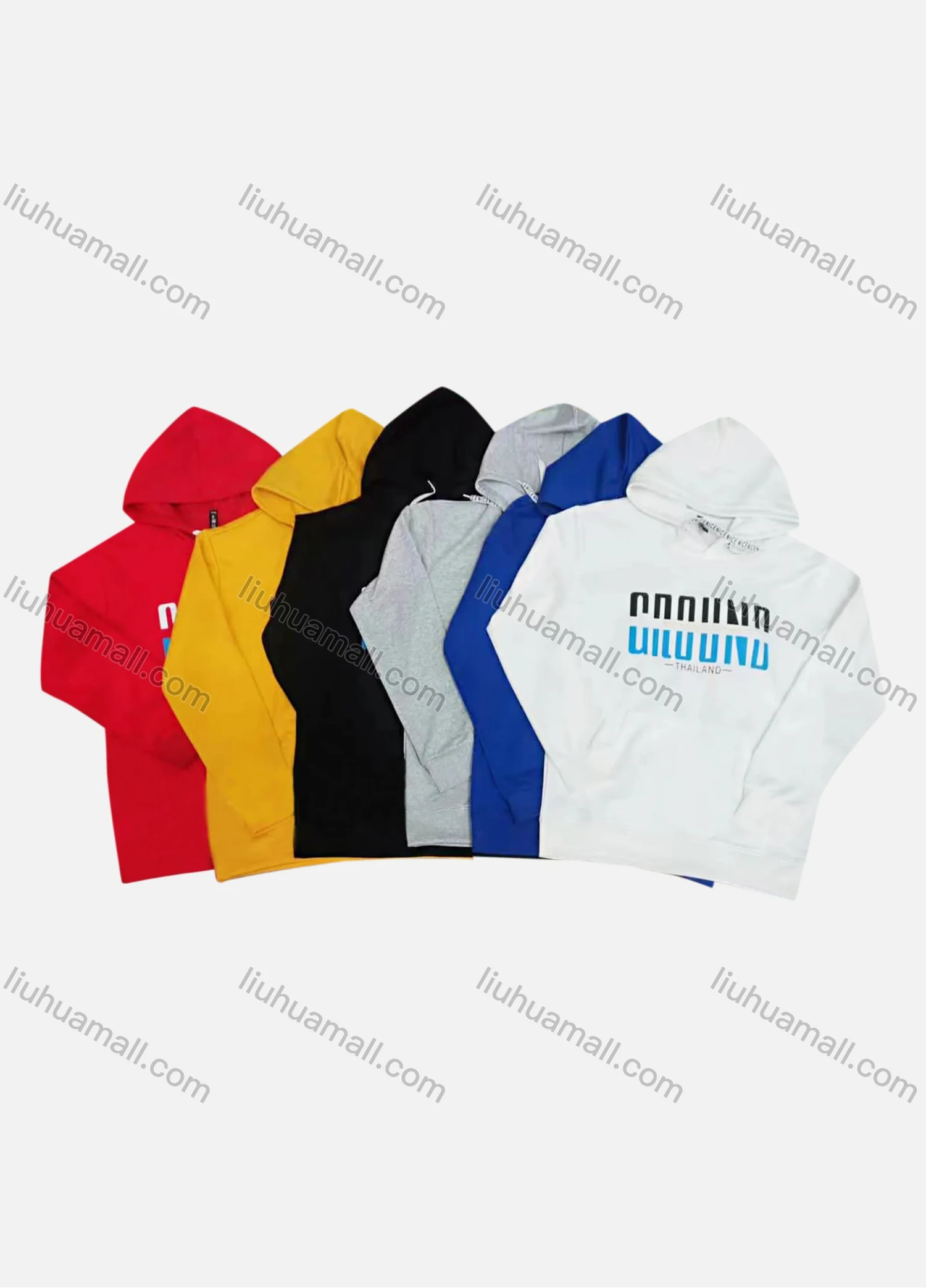 Wholesale Men's Casual Long Sleeve Drawstring Hoodie With Kangaroo Pocket 26# - Liuhuamall