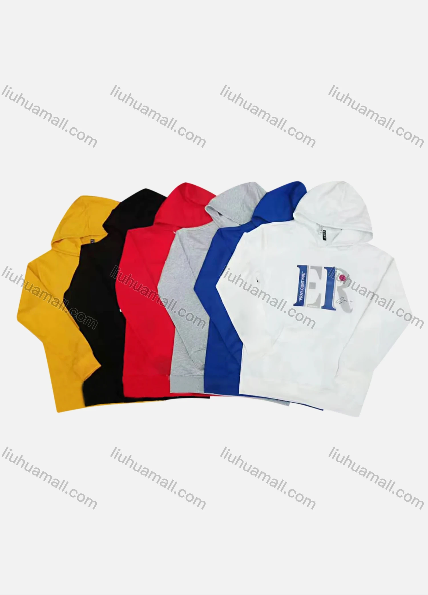 Wholesale Men's Casual Long Sleeve Drawstring Hoodie With Kangaroo Pocket 28# - Liuhuamall