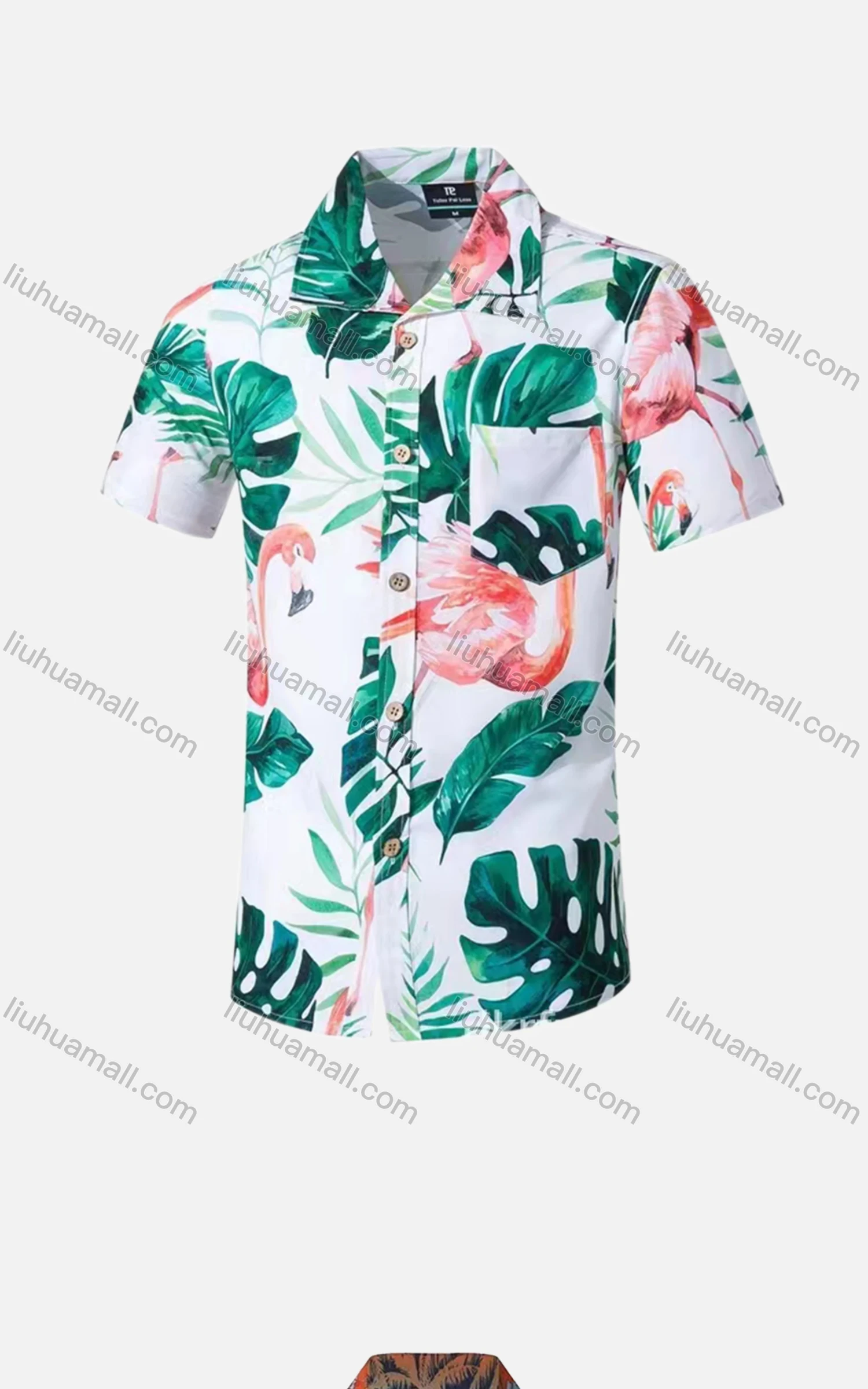Wholesale Men's Casual Vacation Short Sleeve Button Down Allover Print Shirt - Liuhuamall