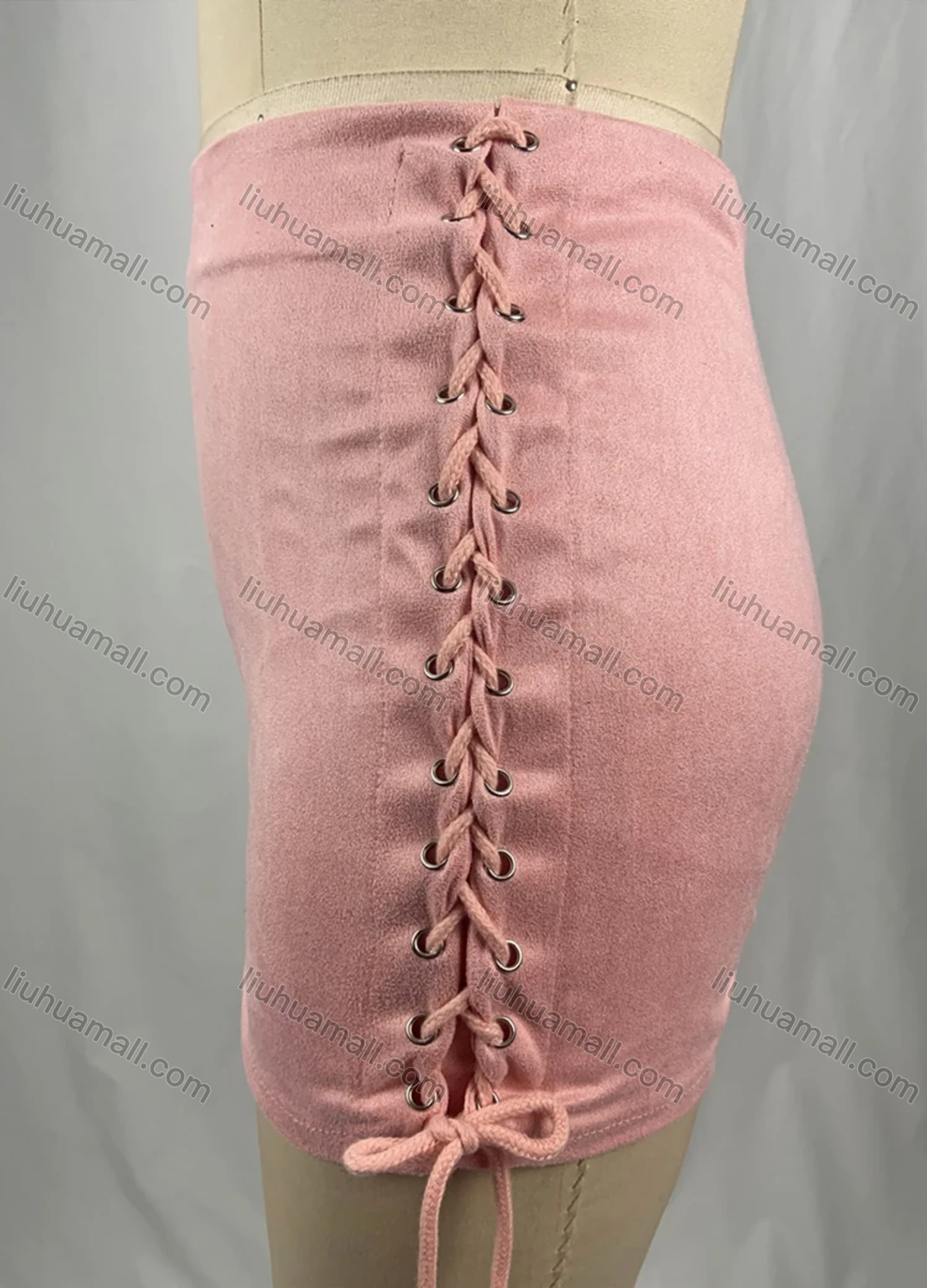 Wholesale Women's Sexy Plain Lace Up Skirts - Liuhuamall