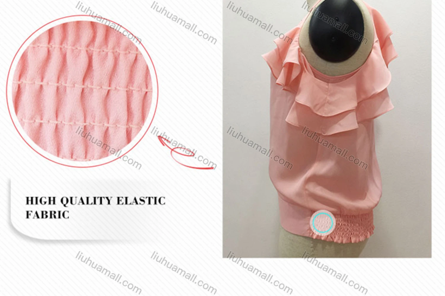Wholesale Women's Plain Spaghetti Straps Ruffle Trim Cami Top - Liuhuamall