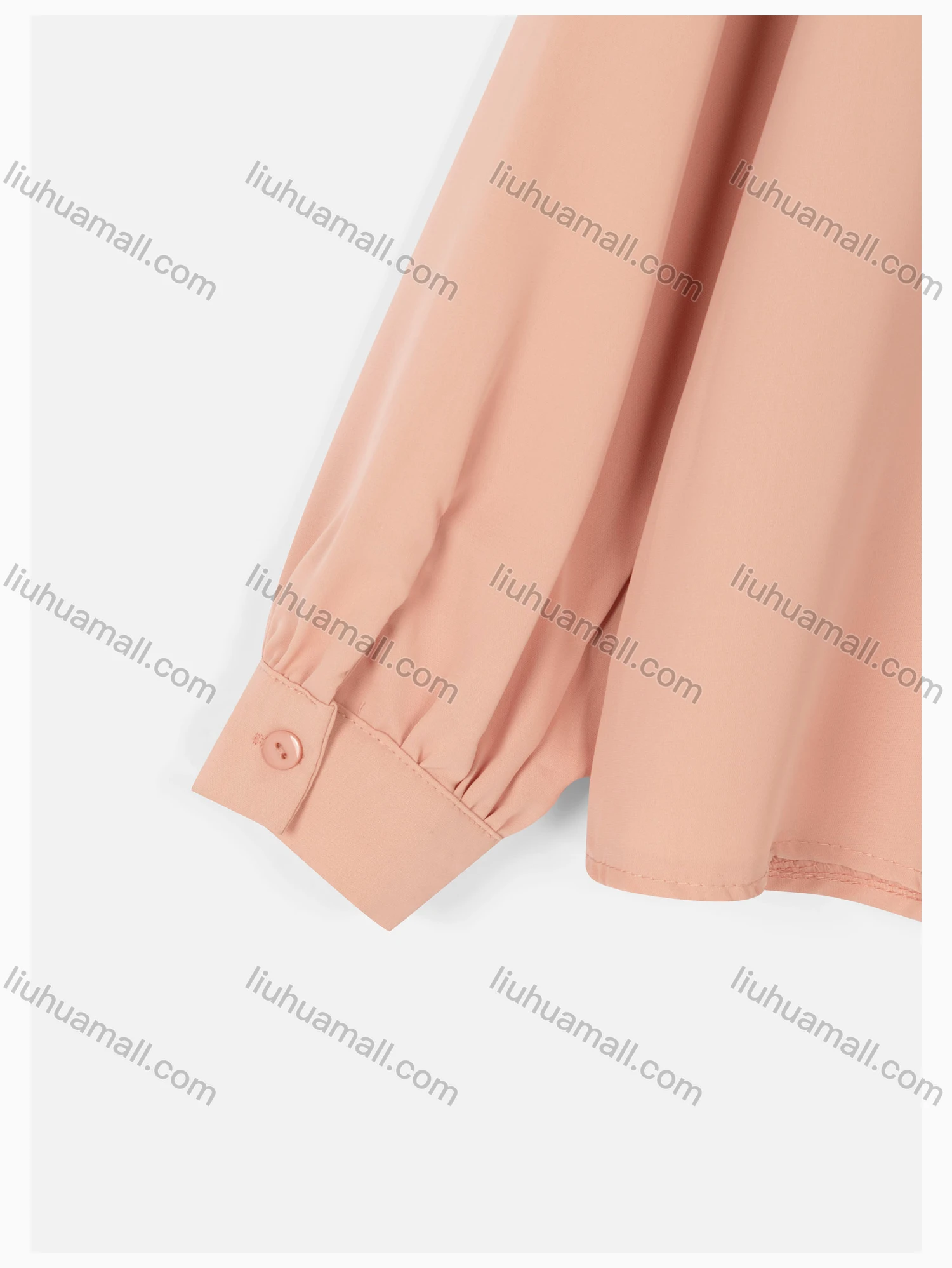 Wholesale Women's Causal Tie Neck Long Sleeve Plain Blouse - Liuhuamall