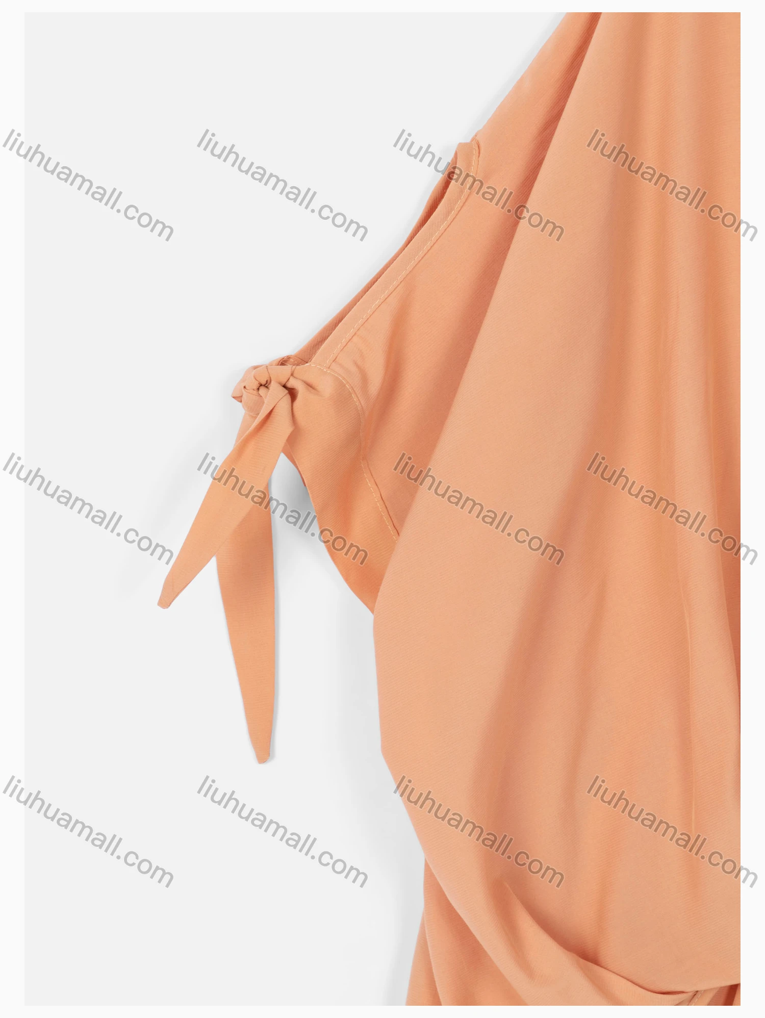 Wholesale Women's Causal Short Sleeve High Low Hem Tie Side Blouse - Liuhuamall