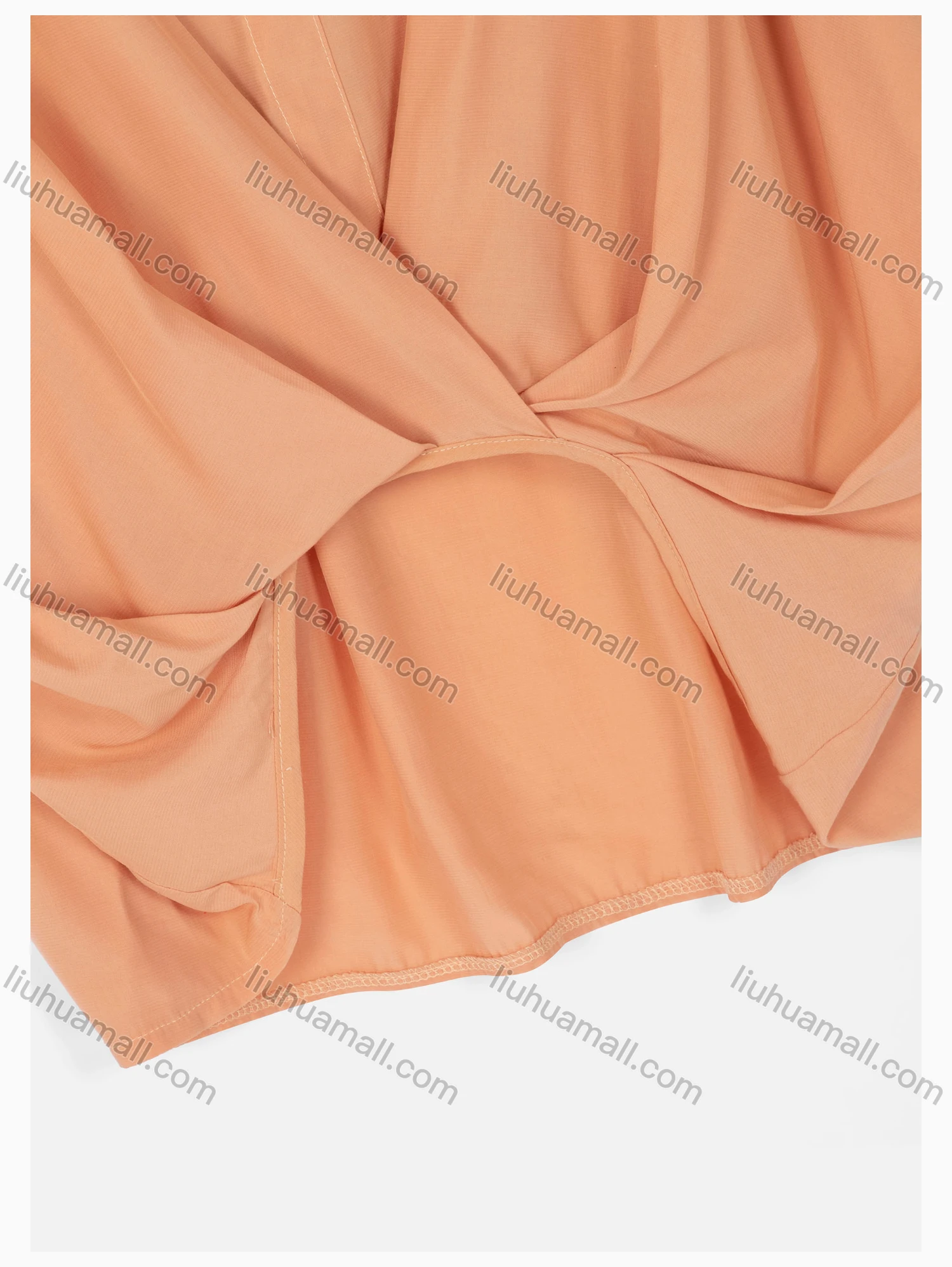 Wholesale Women's Causal Short Sleeve High Low Hem Tie Side Blouse - Liuhuamall