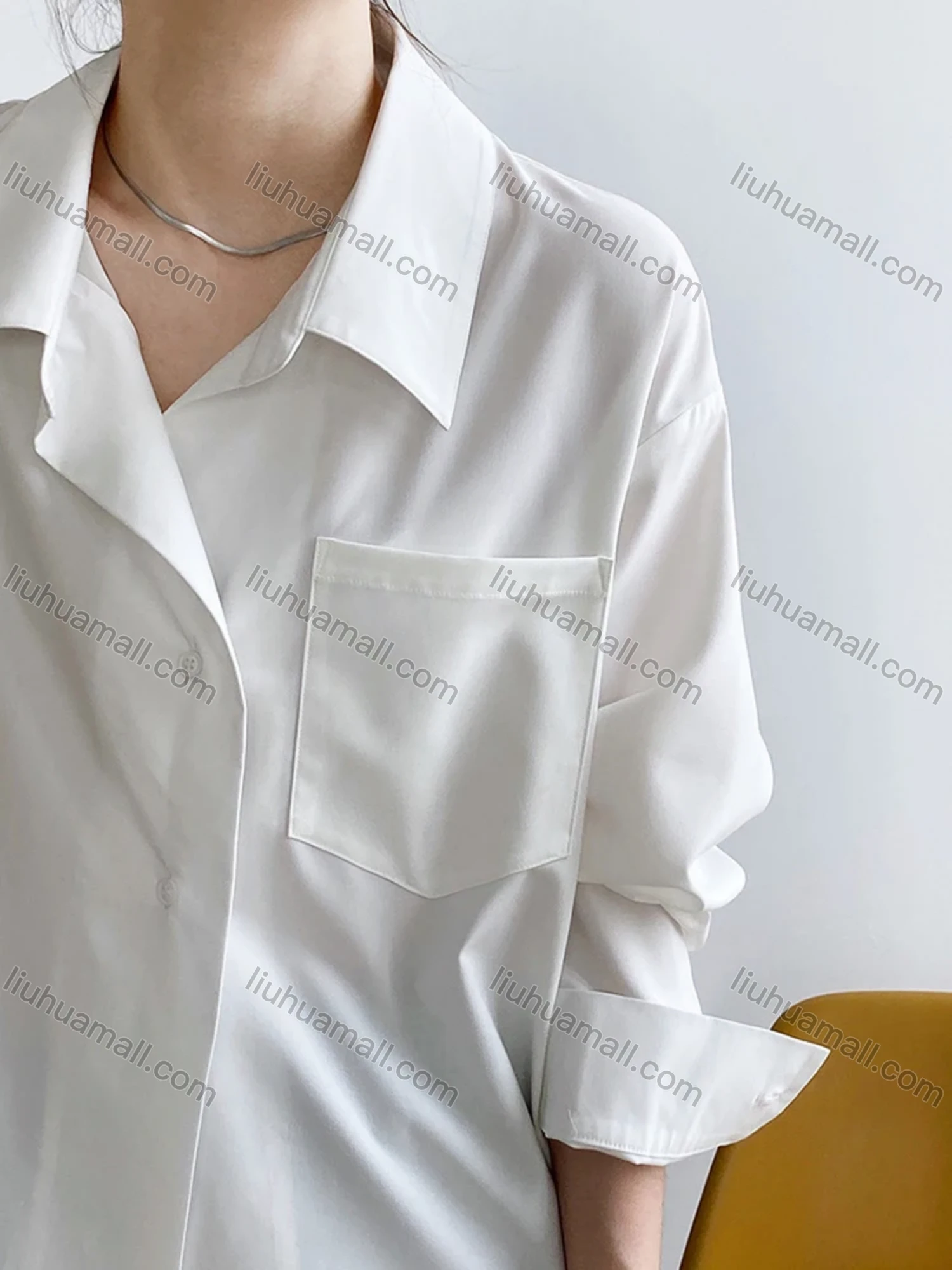 Wholesale Women's Plain Lapel Long Sleeve Metal Buckle Suit Jacket 325# - Liuhuamall