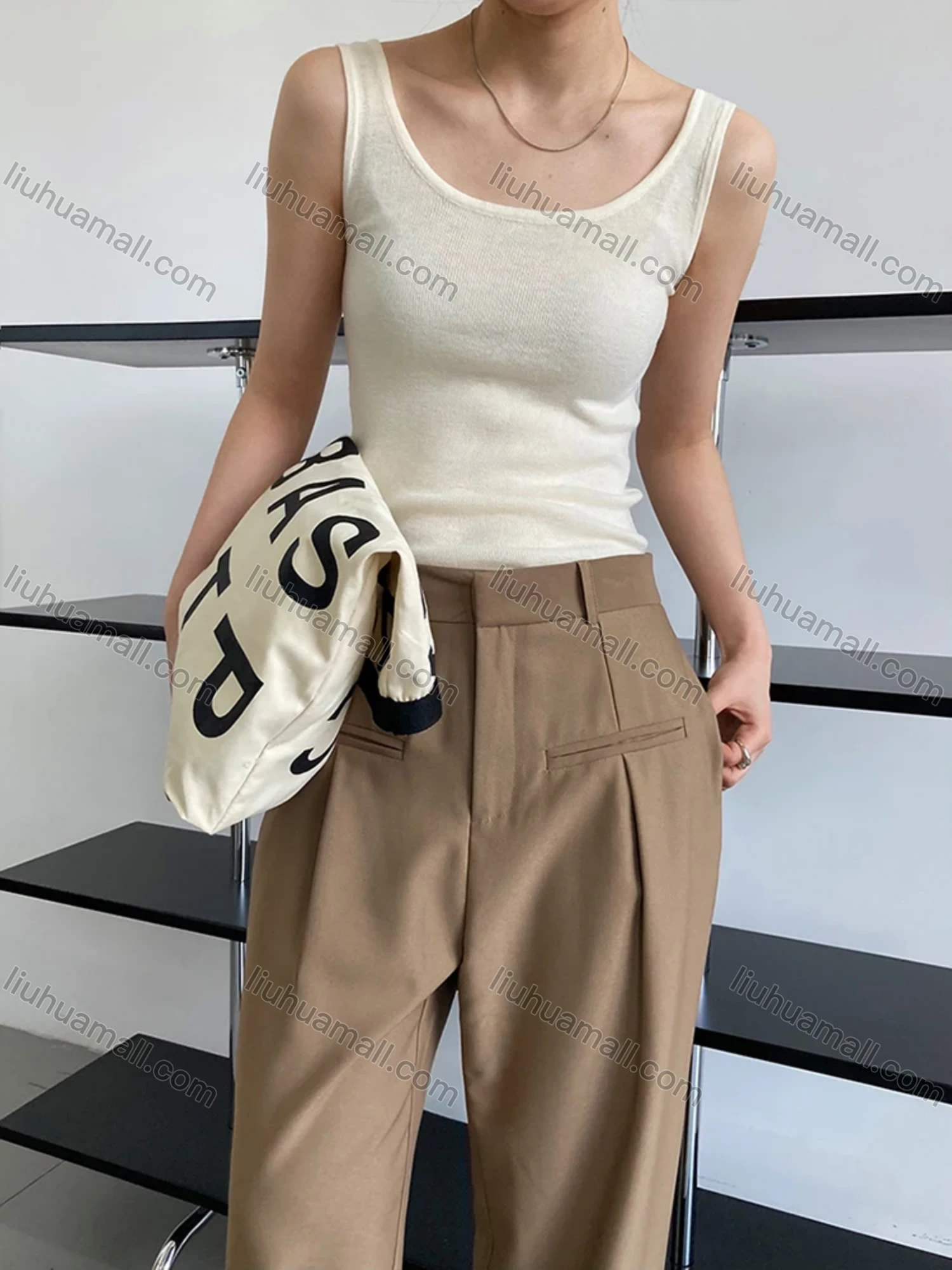 Wholesale Women's Business Plain Suit Pants - Liuhuamall