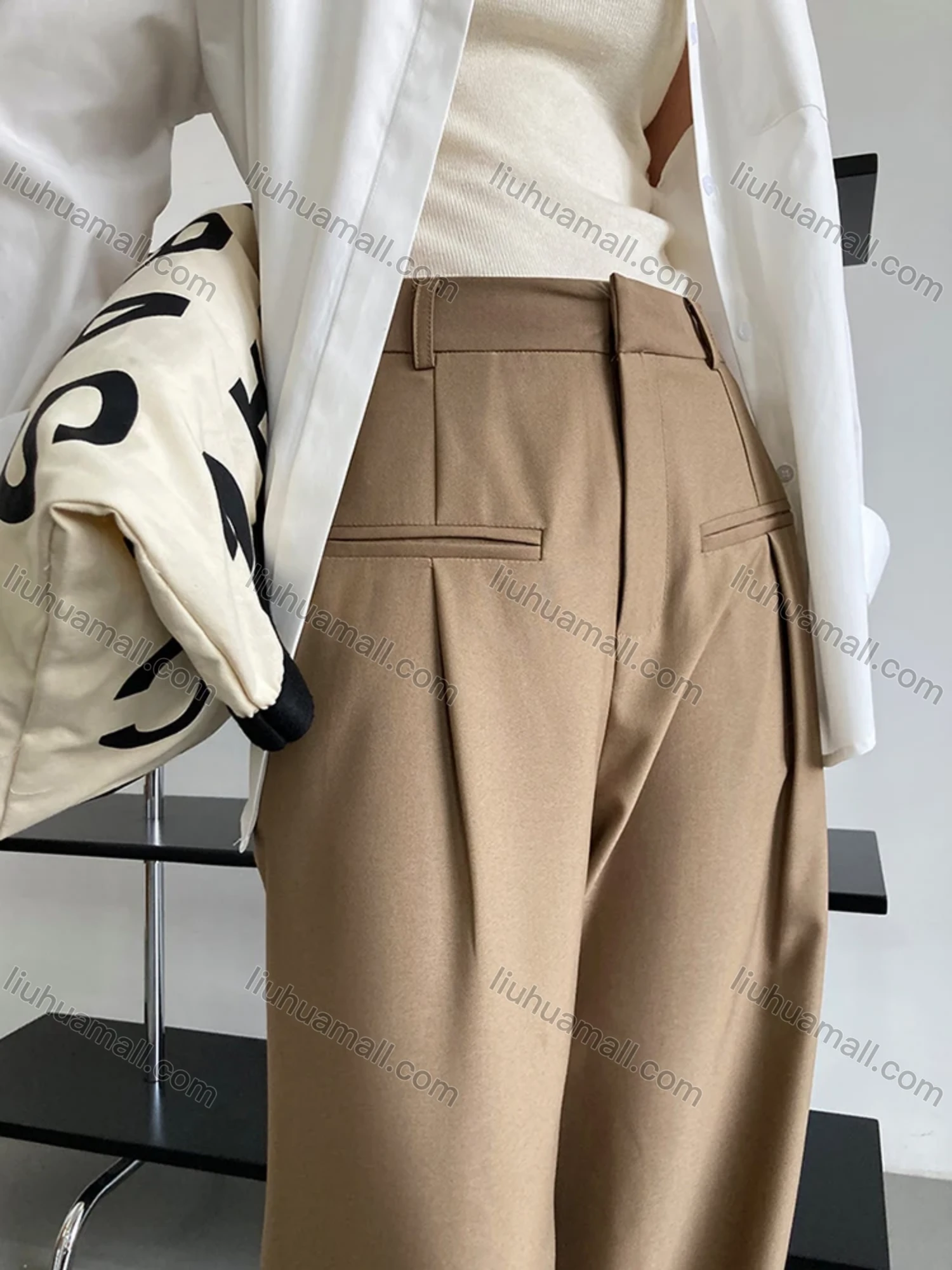 Wholesale Women's Business Plain Suit Pants - Liuhuamall