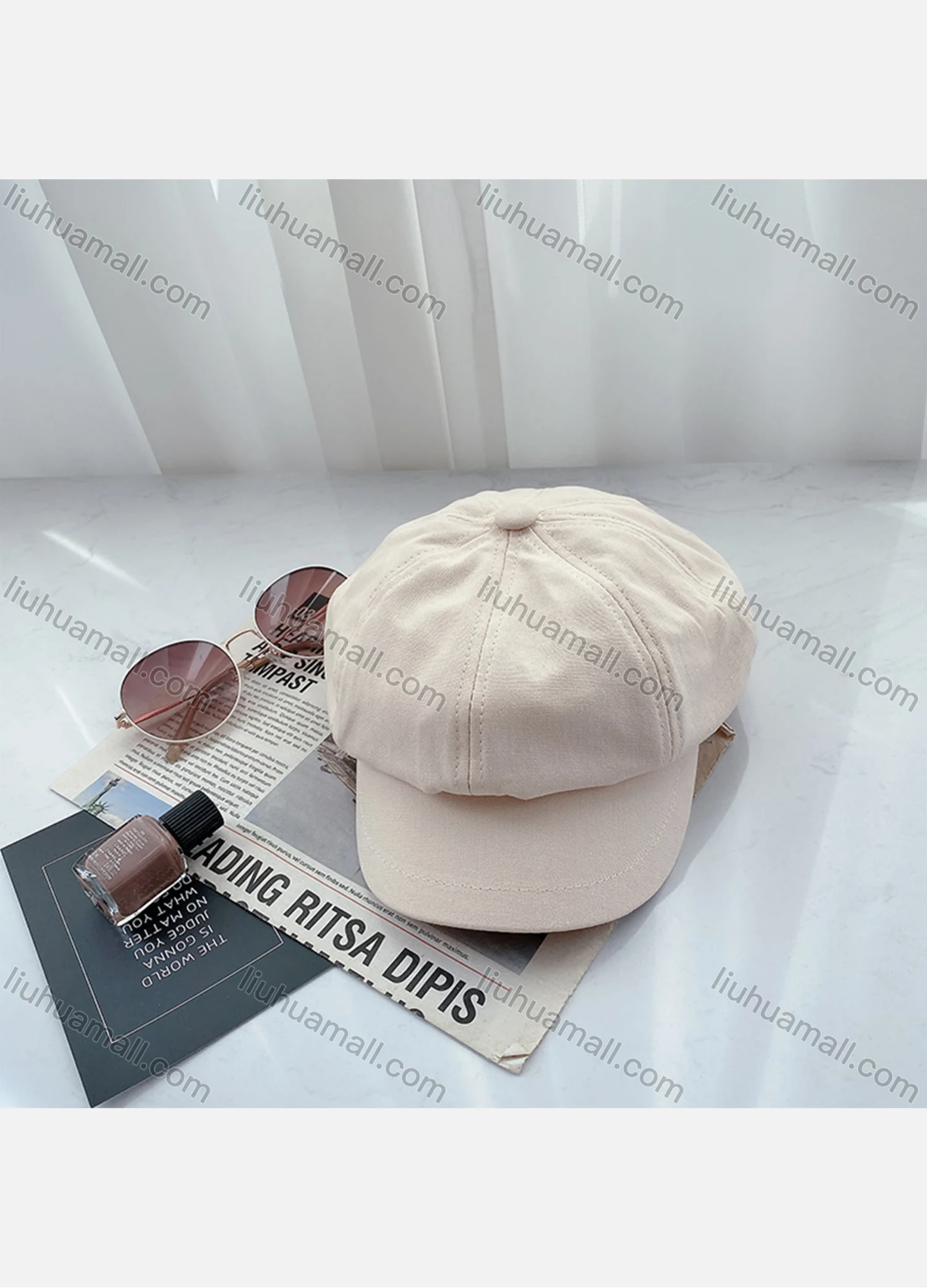 Wholesale Women's Warm Cozy Visor Beret Hat - Liuhuamall