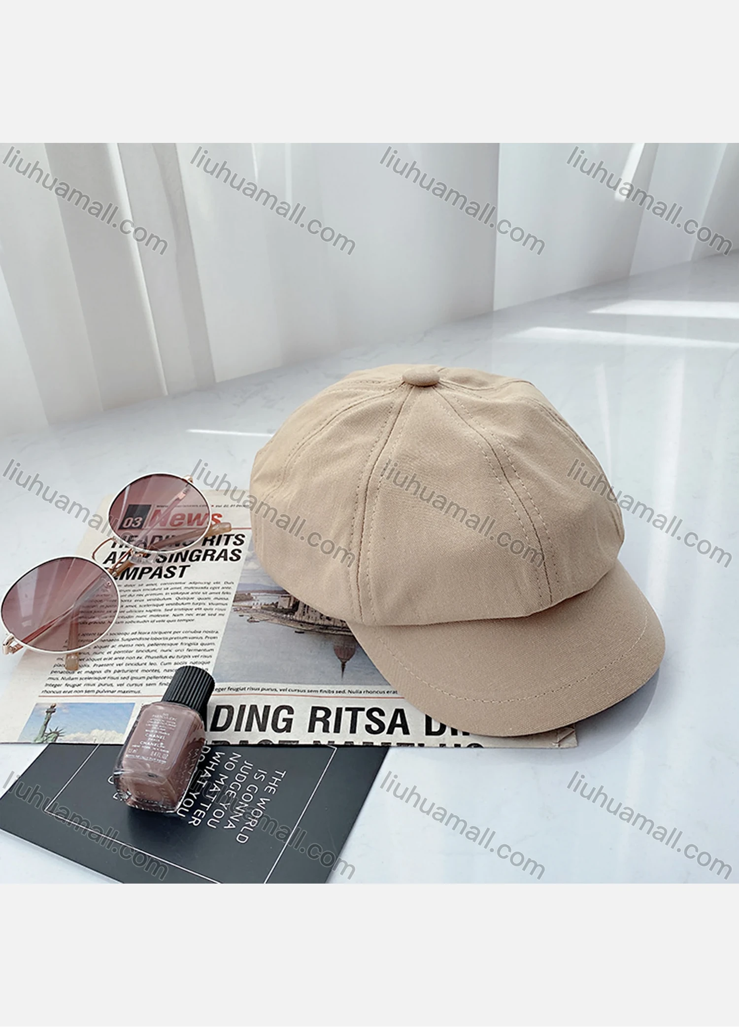 Wholesale Women's Warm Cozy Visor Beret Hat - Liuhuamall