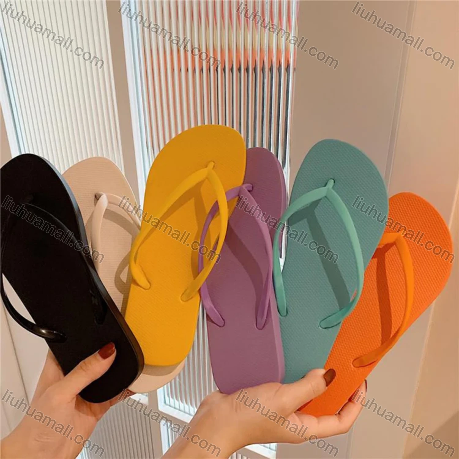 Wholesale Women's Plain Flip Flop Sandal - Liuhuamall