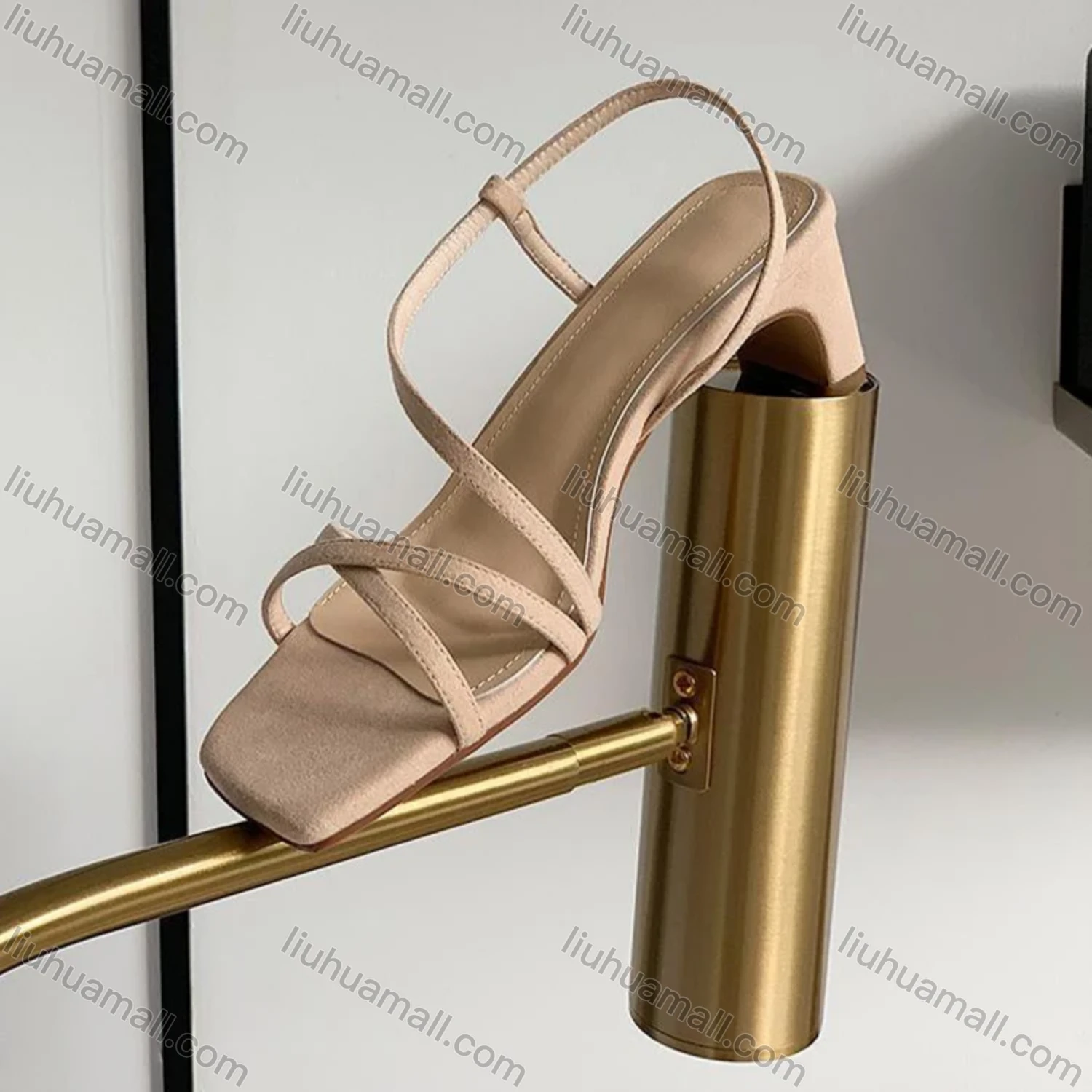 Wholesale Women's Strappy Pointy Open Toe Ankle Strap Stiletto Sandal - Liuhuamall