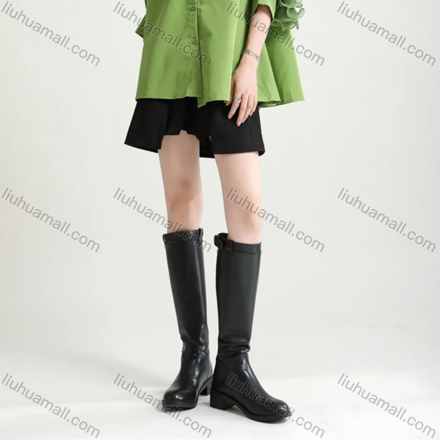 Wholesale Women's Casual High Waist Plain Skorts - Liuhuamall