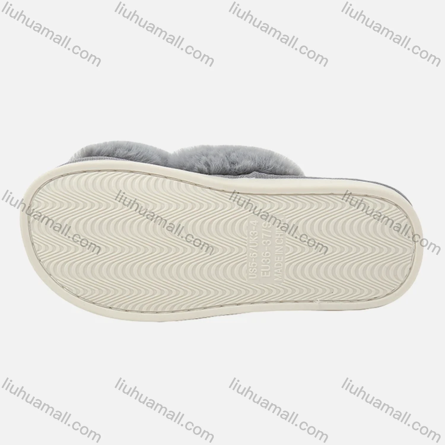 Wholesale Women's Plain Fluff Sandal - Liuhuamall