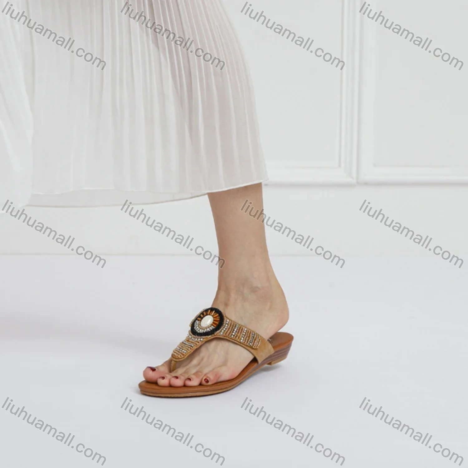 Wholesale Women's Casual Bohemian Style Sandal - Liuhuamall