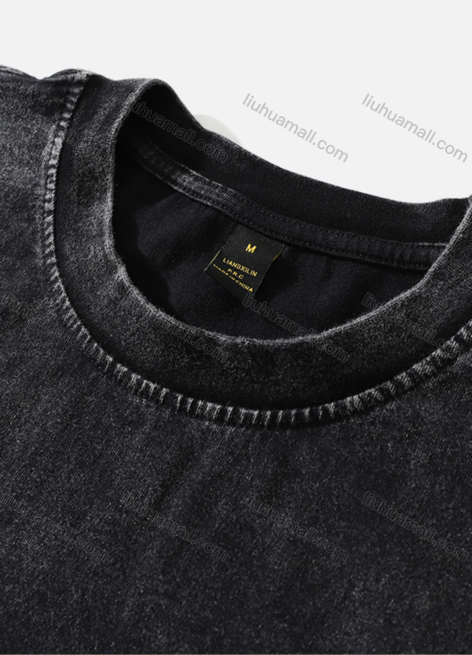Wholesale Men's Fashion 100%Cotton Distressed Crew Neck Long Sleeve Graphic T-shirt SS15# - Liuhuamall