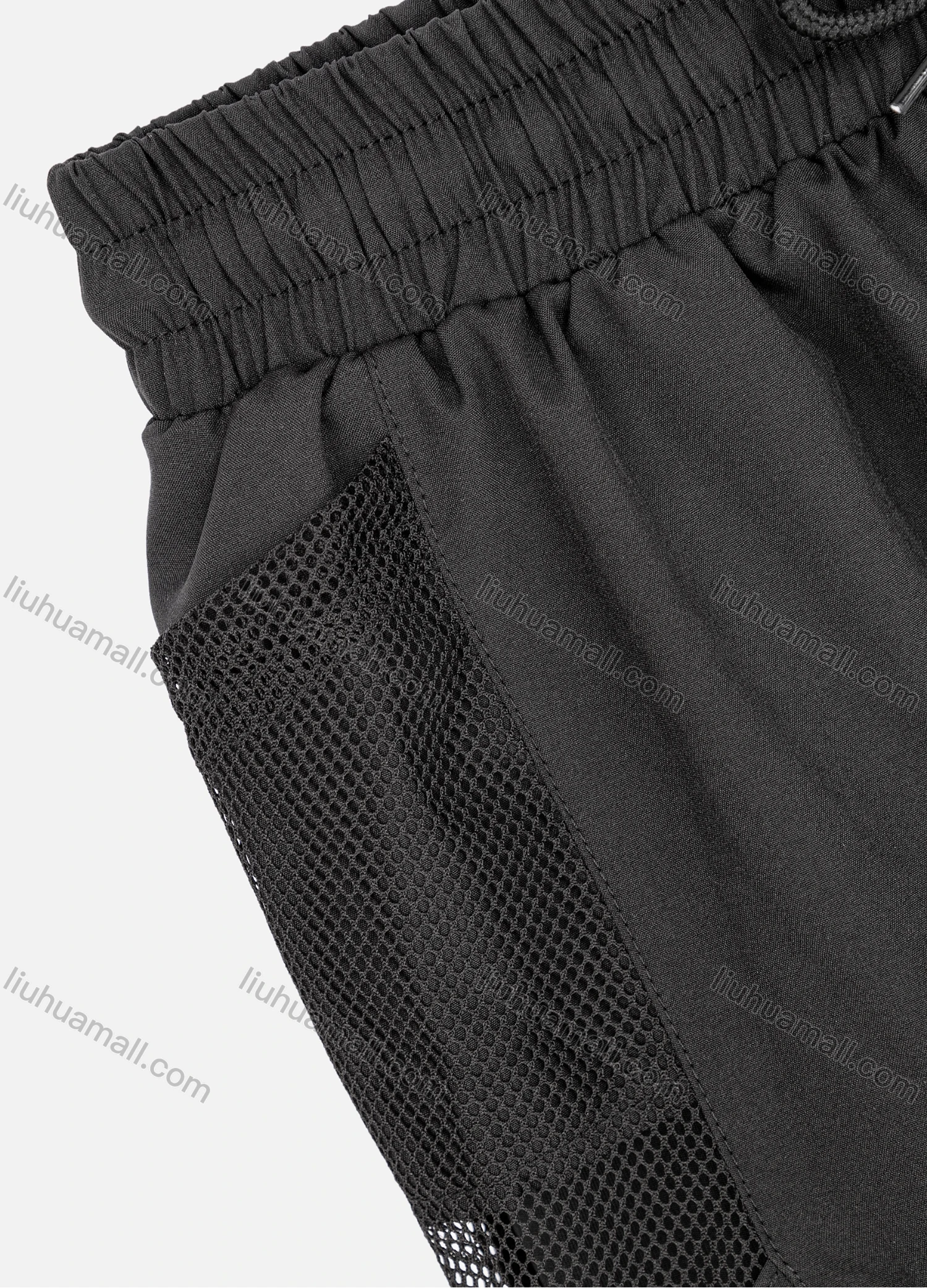 Wholesale Women's Sporty Plain Mesh Drawstring Shorts QYN-2024# - Liuhuamall