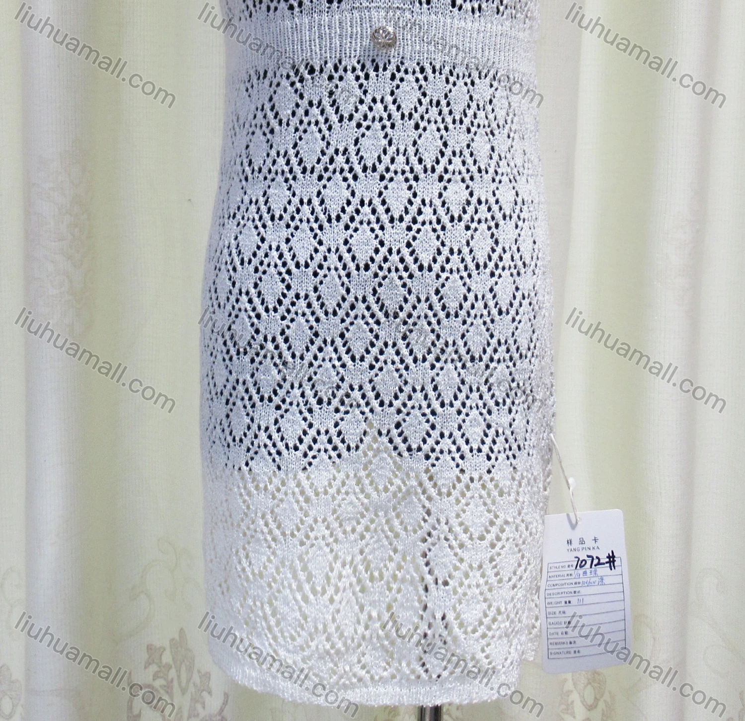 Wholesale Women's Casual Hollow Out Button Decor Knit Cami Dress - Liuhuamall