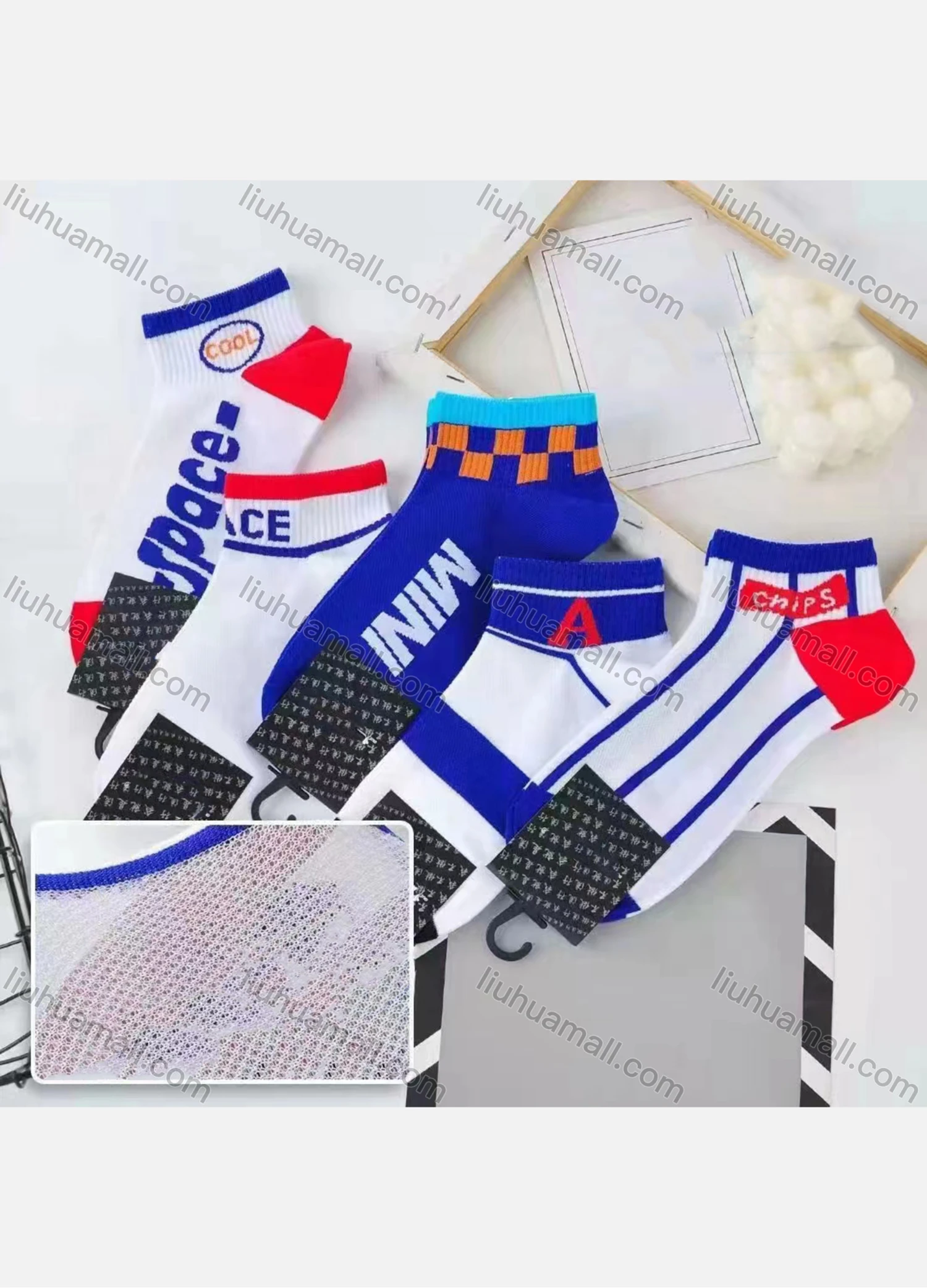 Wholesale Boys Comfy Graphic Cushioned Crew Ankle Socks(10 Piece of Pack) - Liuhuamall