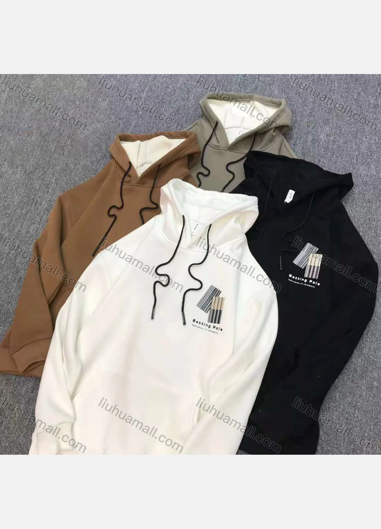 Wholesale Men's Casual Drawstring Long Sleeve Kangaroo Pocket Hoodie - Liuhuamall