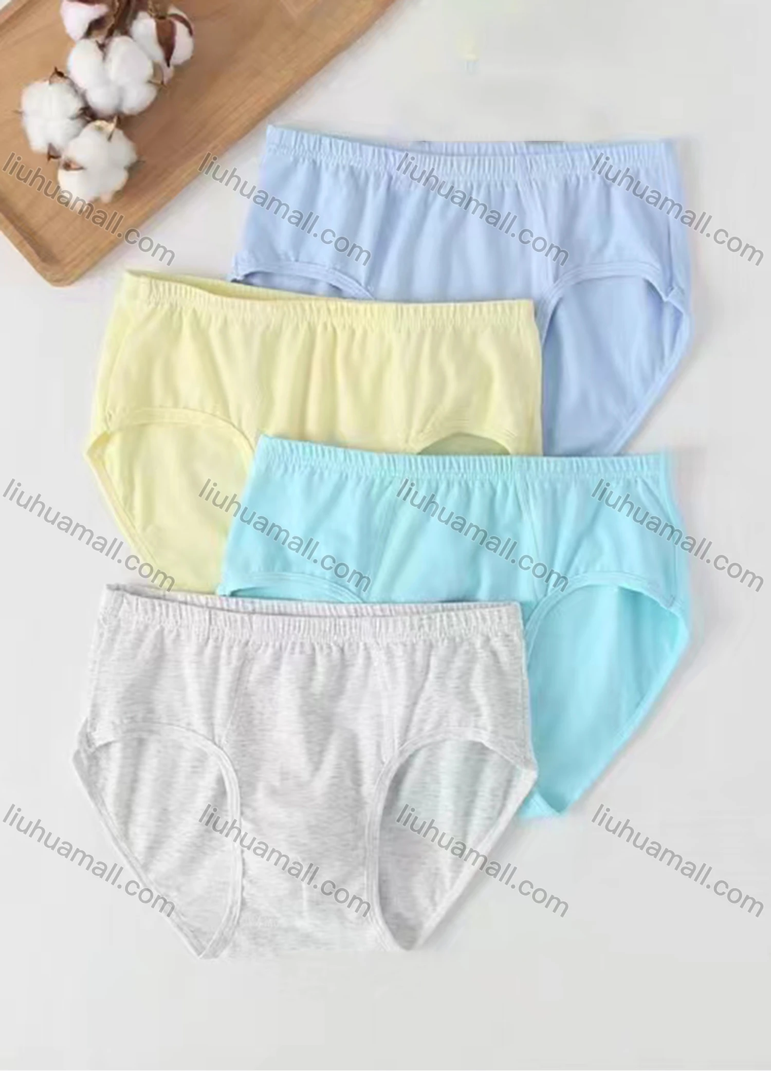Wholesale Boy's Plain Breathable HIgh Waist Brief (Pack of 2) - Liuhuamall