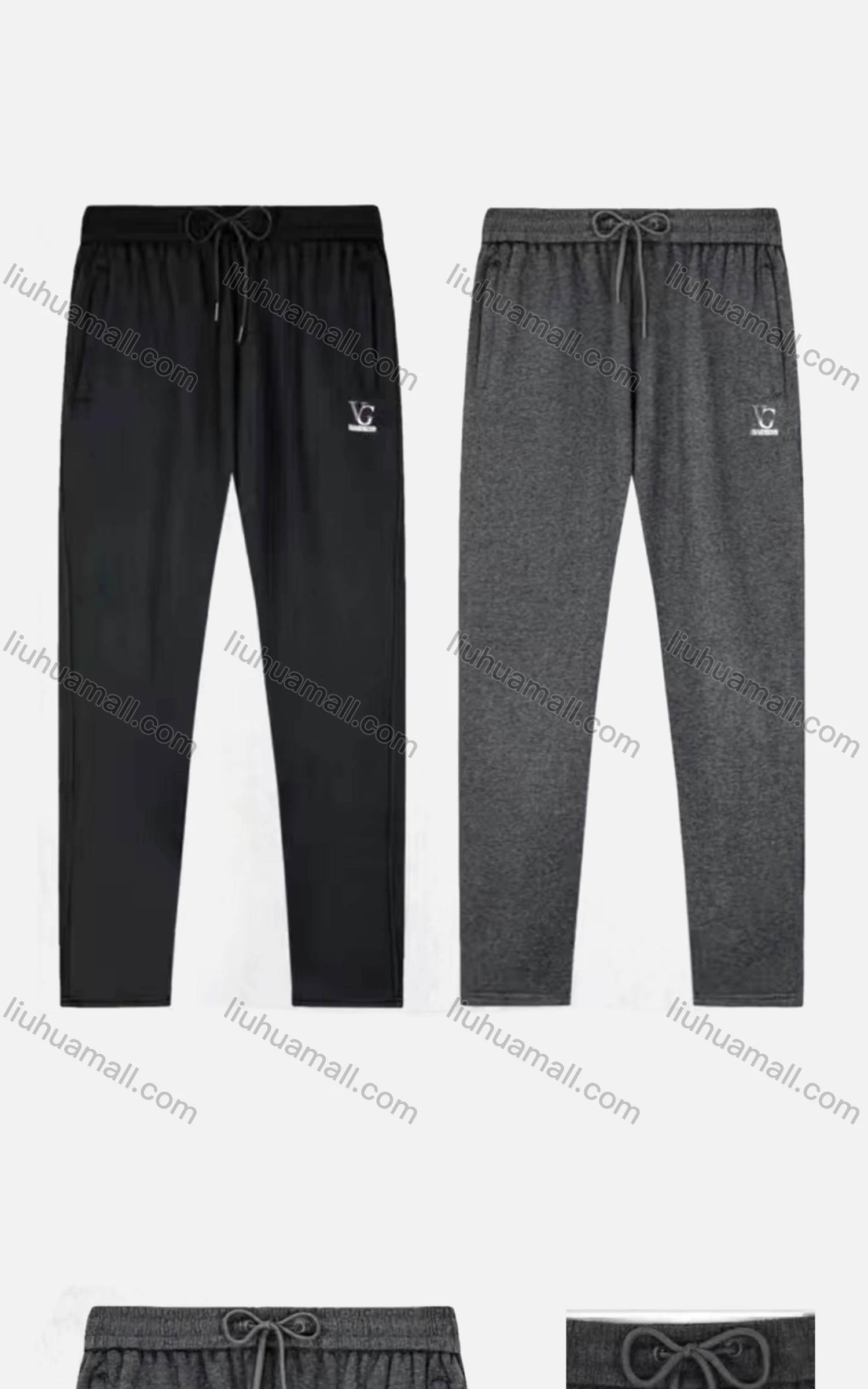 Wholesale Men's Sporty Plain Thermal Lined Drawstring Pockets Pants - Liuhuamall