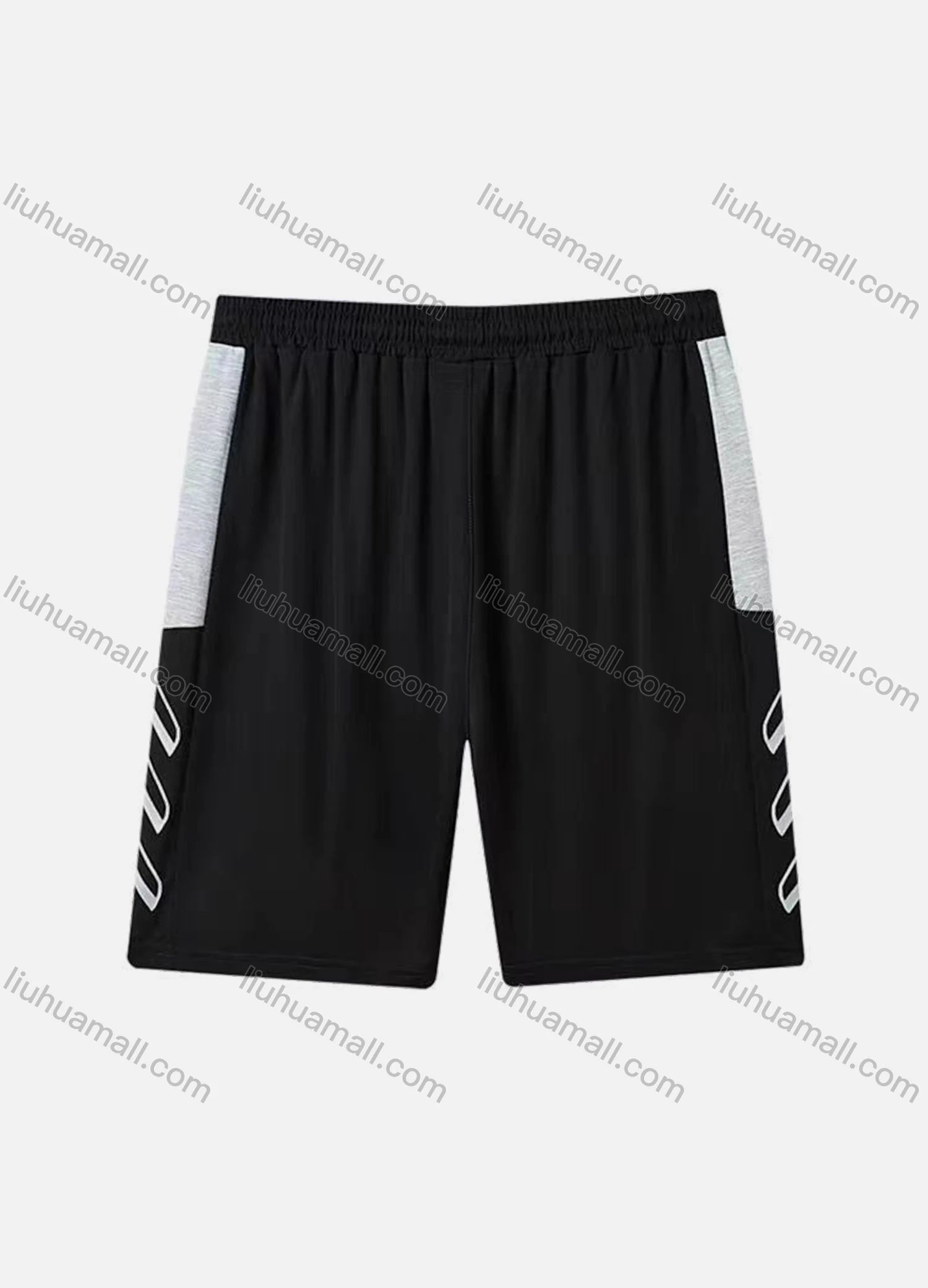 Wholesale Men's Sporty Elastic Waist Colorblock Pockets Shorts - Liuhuamall