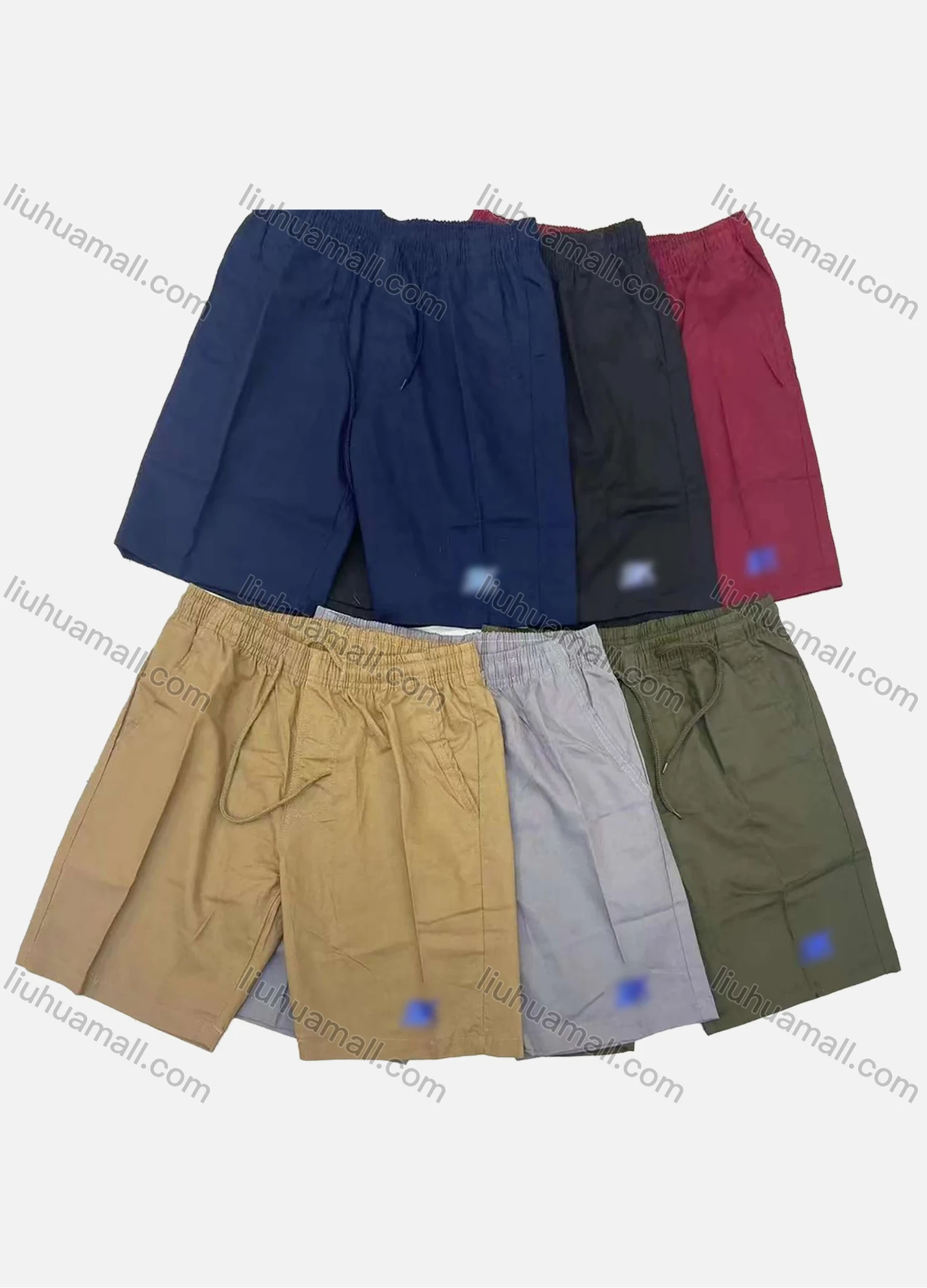 Wholesale Men's Swim Trunks Quick Dry Plain Drawstring Beach Shorts - Liuhuamall