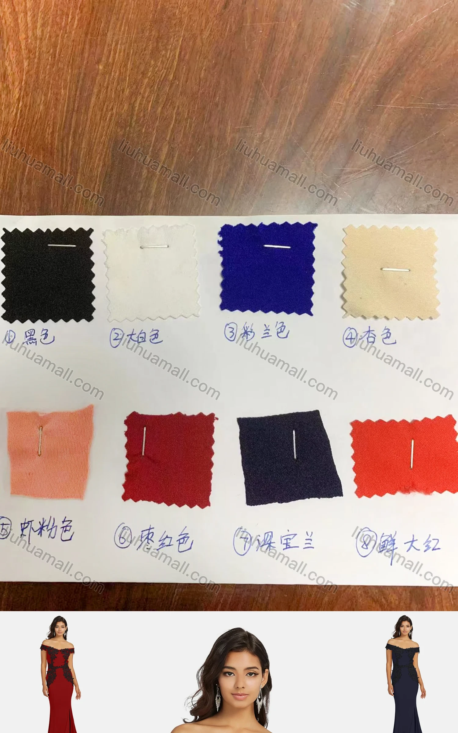 Wholesale Women's Elegant Off Shoudler Appliques Mermaid Evening Dress - Liuhuamall