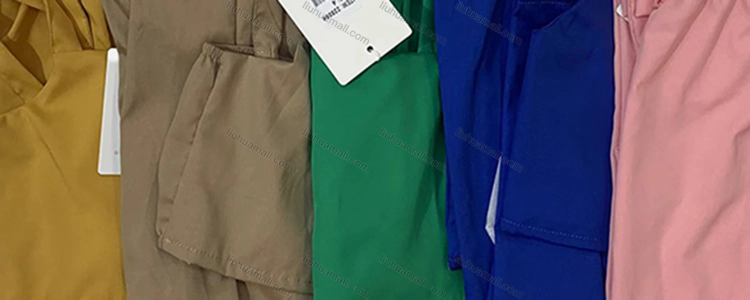 Wholesale Girl's Casual Plain Cami Top & Flap Pockets Straight Leg Pants 2 Piece Set With Belt - Liuhuamall