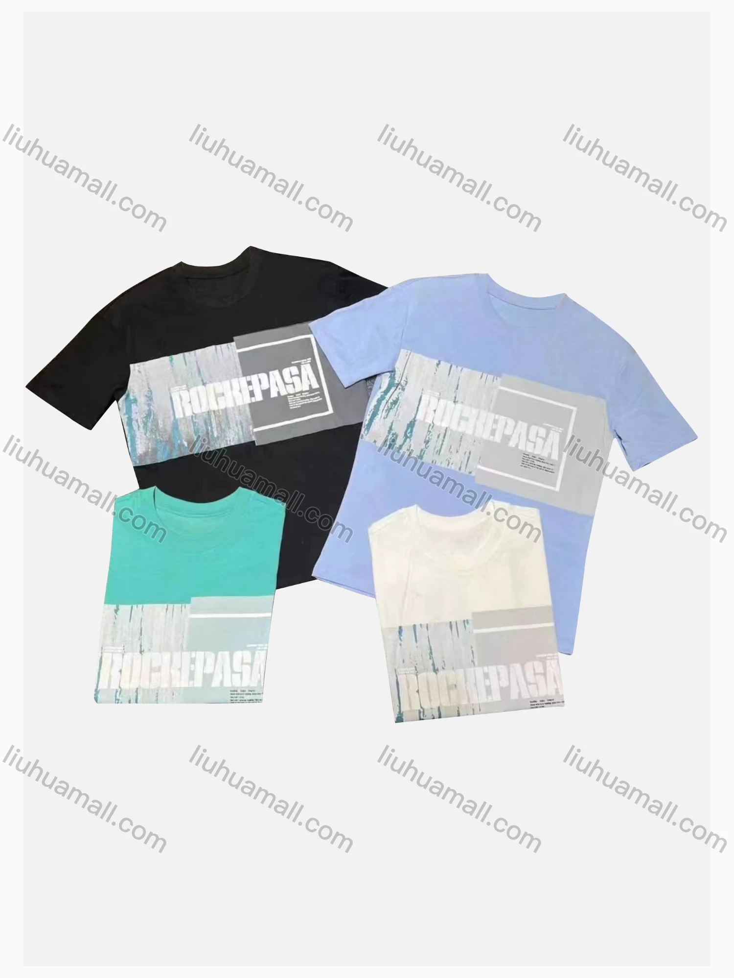 Wholesale Men's Casual Letter Print Short Sleeve T-Shirt - Liuhuamall