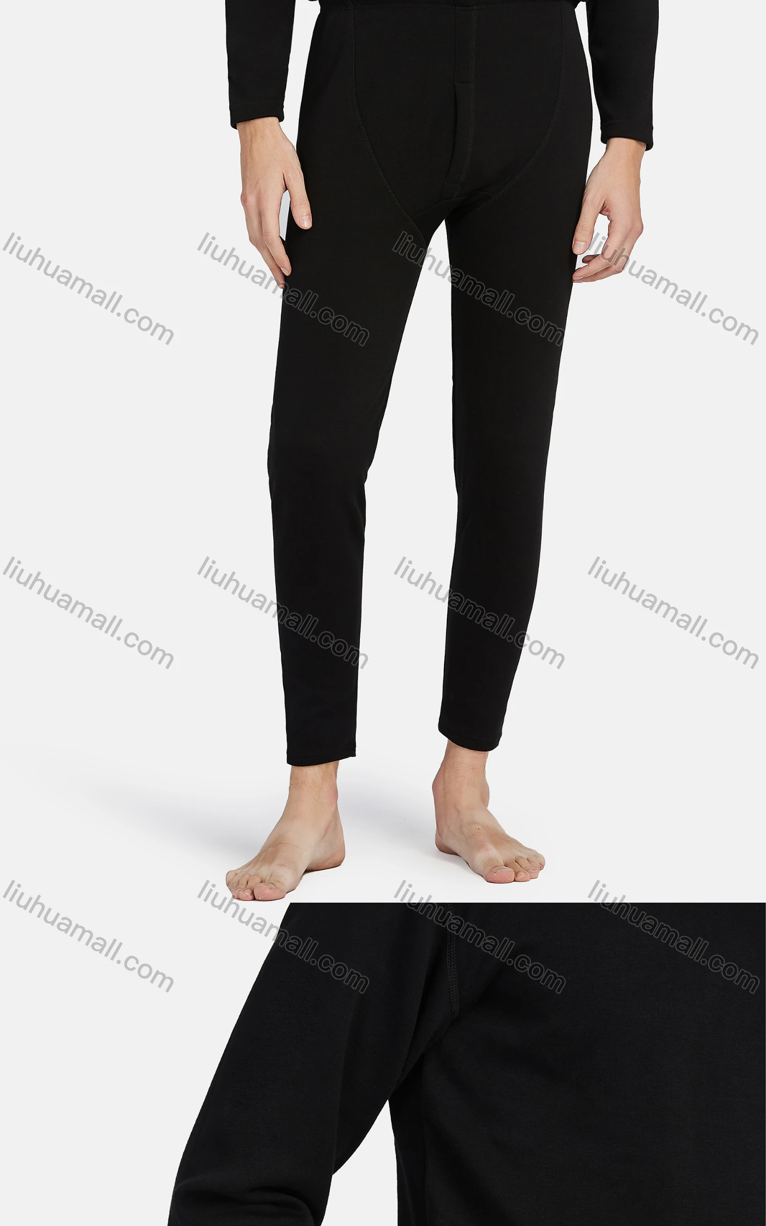 Wholesale Men's Winter Long Sleeve Tops&Pants 2 Piece Thermal Underwear Sets - Liuhuamall