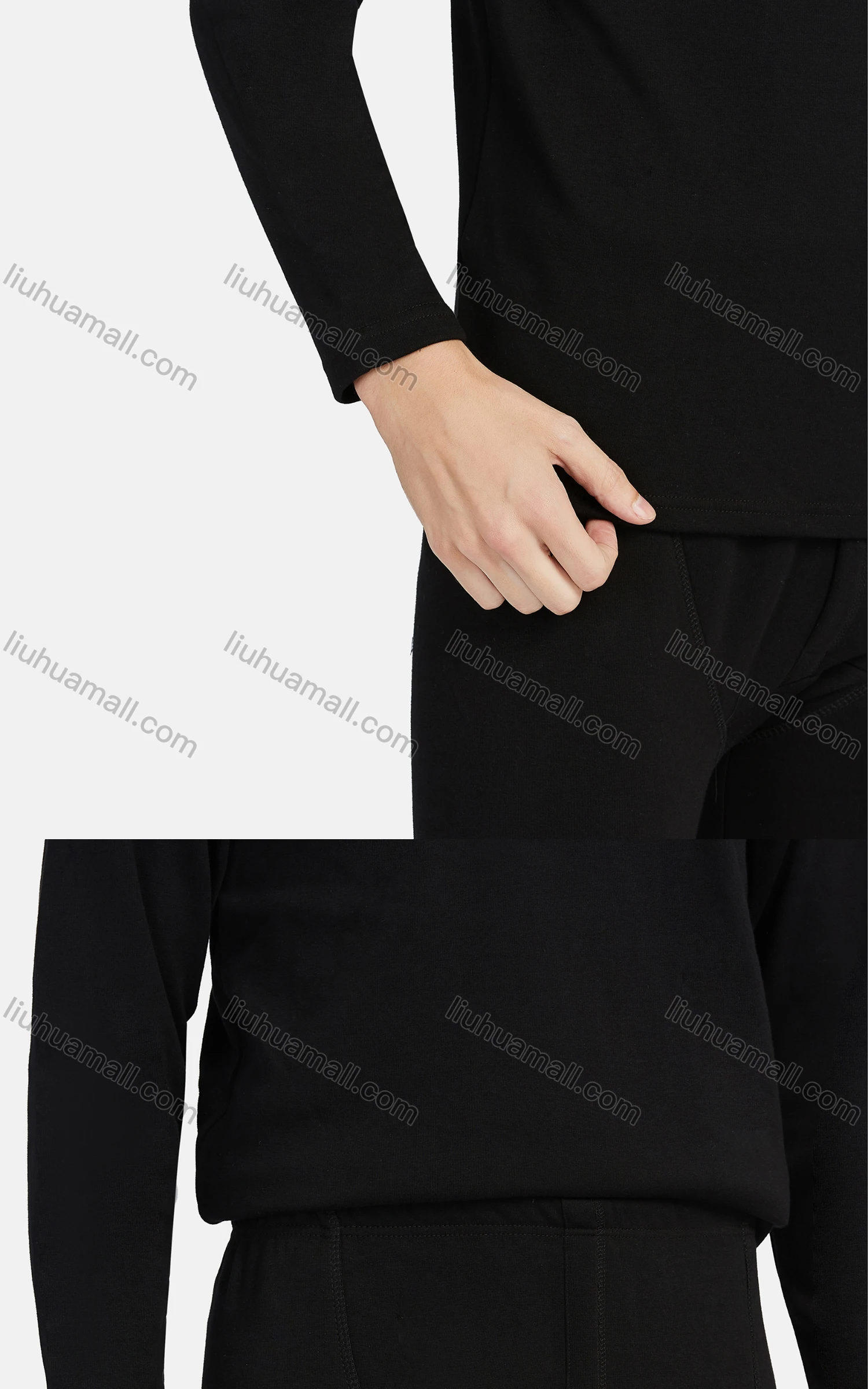 Wholesale Men's Winter Long Sleeve Tops&Pants 2 Piece Thermal Underwear Sets - Liuhuamall