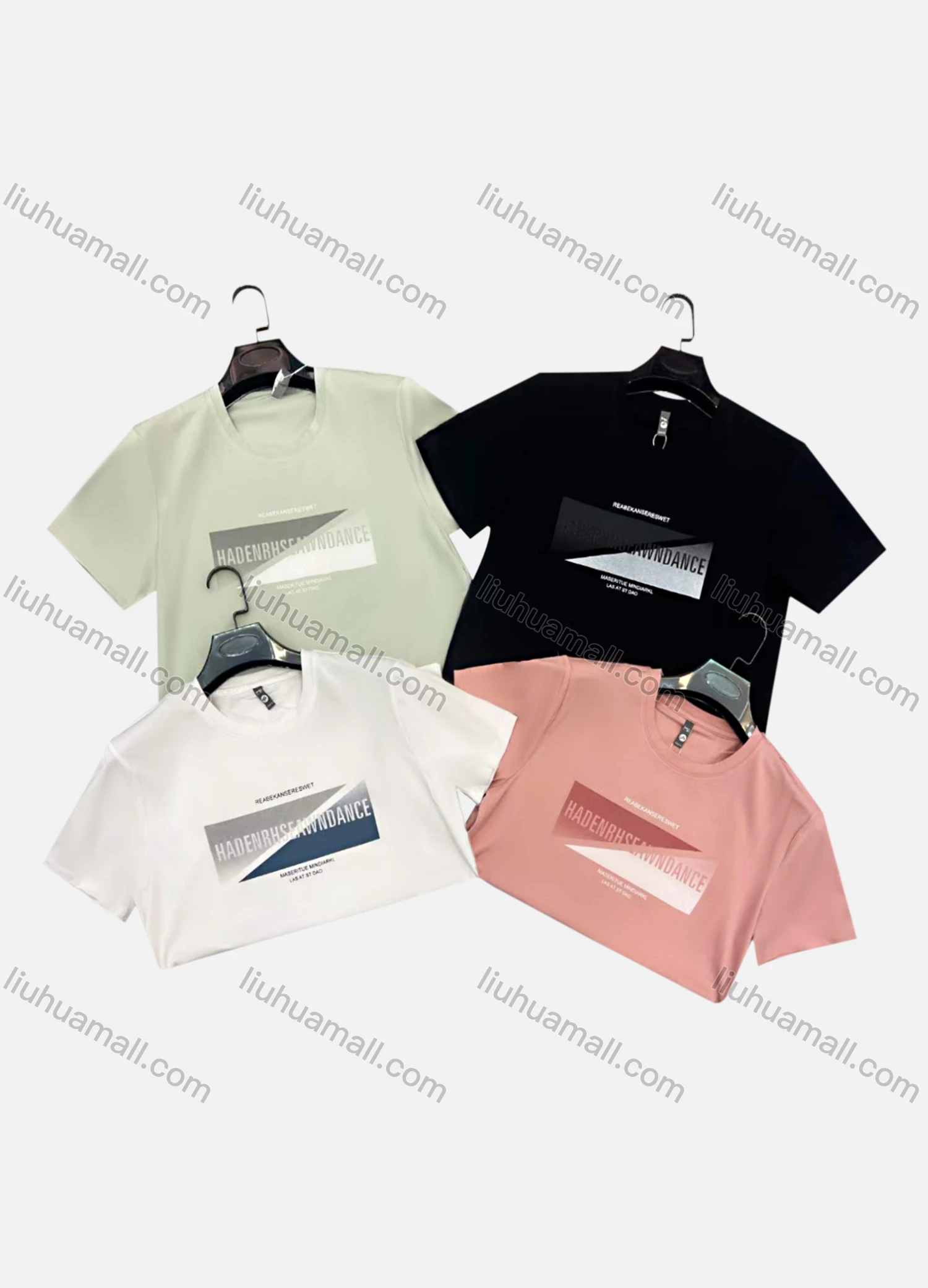 Wholesale Men's Casual Crew Neck Short Sleeve 100%Cotton T-shirt - Liuhuamall