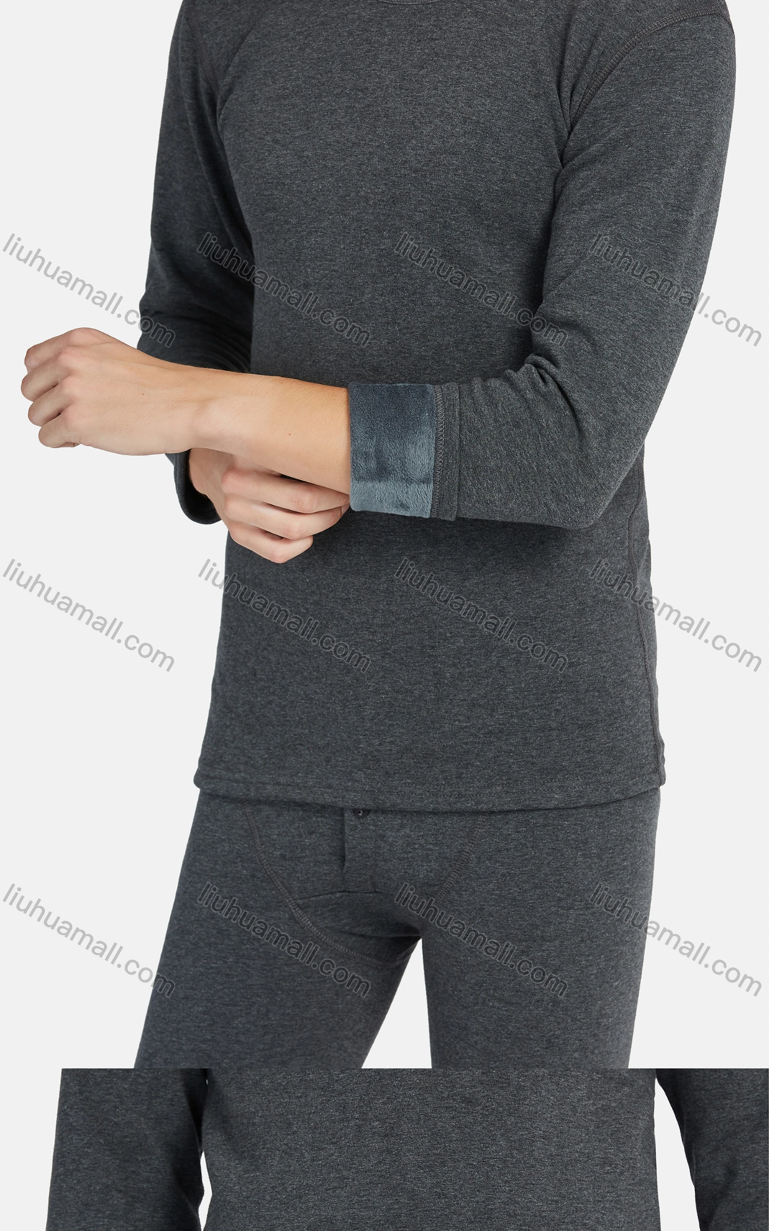 Wholesale Men's Winter Long Sleeve Tops&Pants 2 Piece Thermal Underwear Sets - Liuhuamall