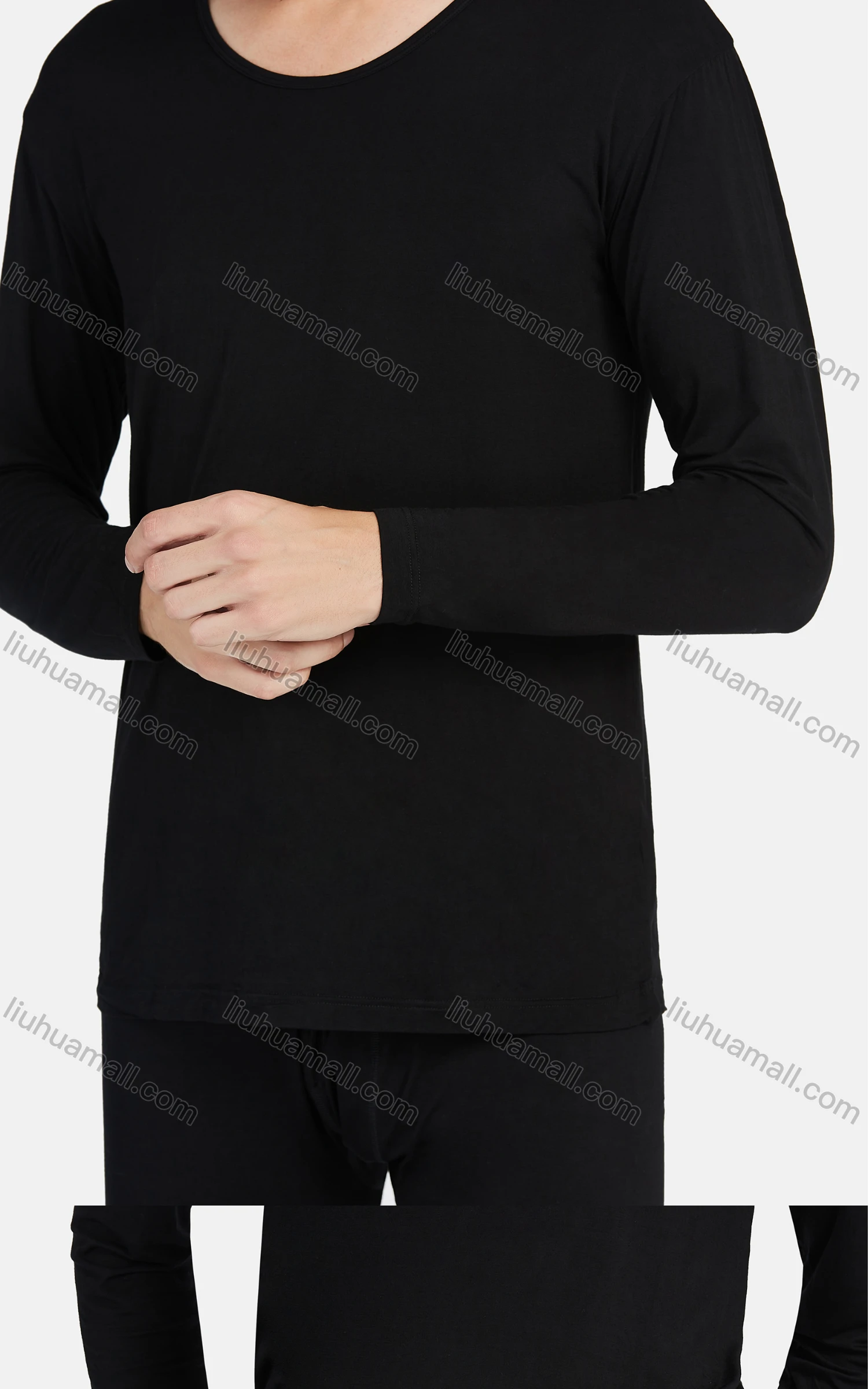 Wholesale Men's Winter Comfy Long Sleeve Tops&Pants 2 Piece Underwear Sets - Liuhuamall