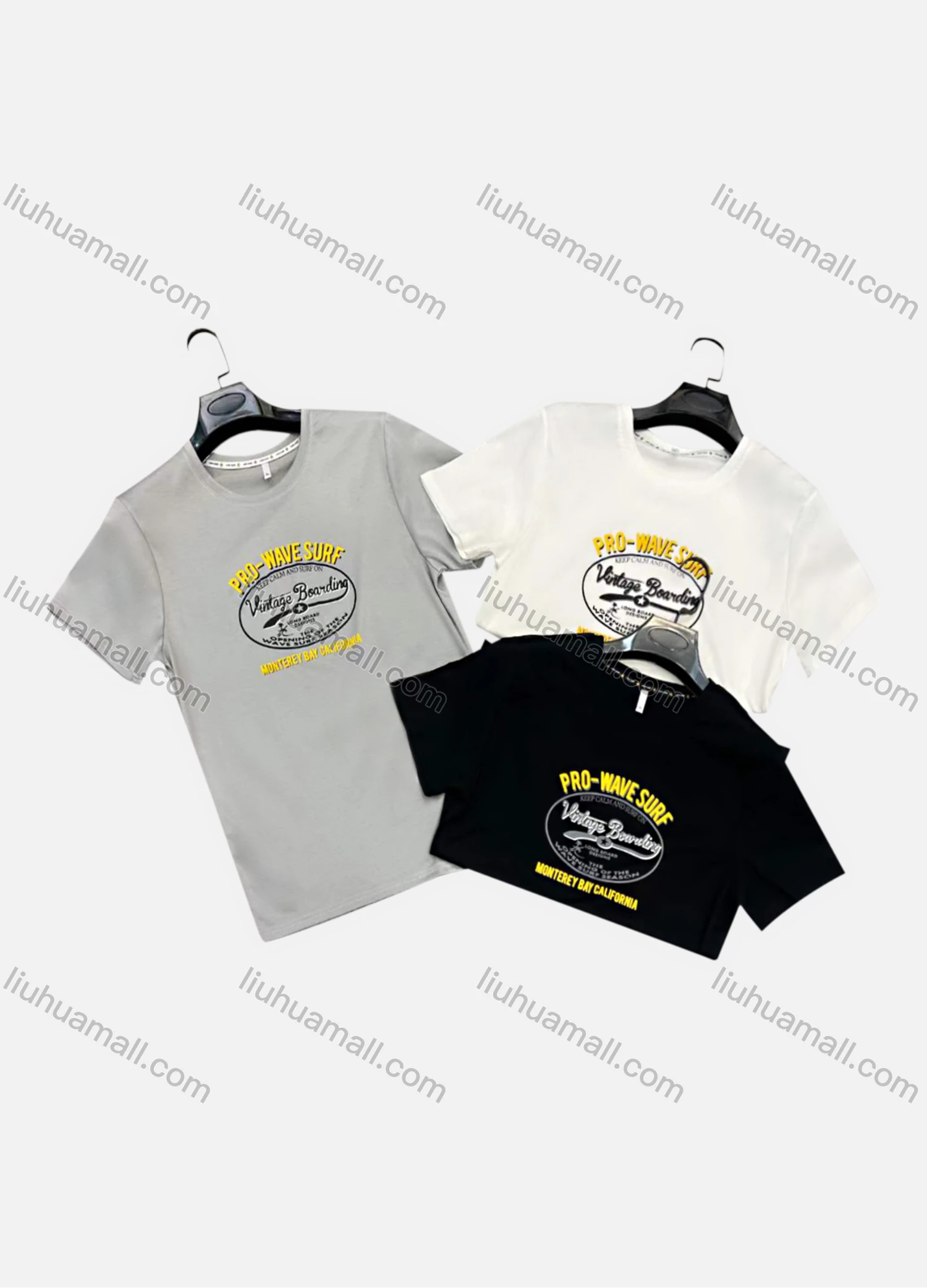 Wholesale Men's Casual Crew Neck Short Sleeve Letter 100%Cotton T-shirt - Liuhuamall