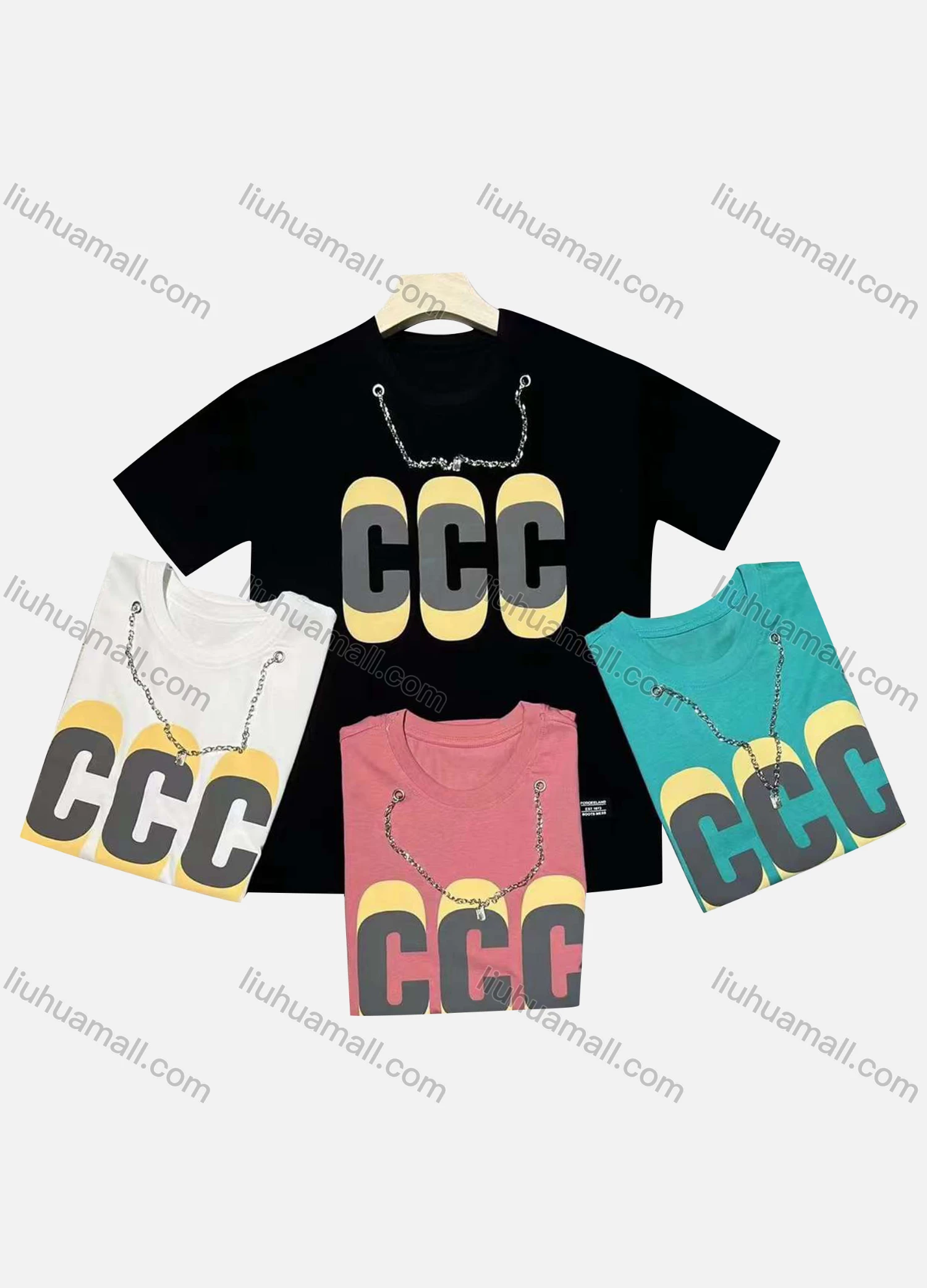 Wholesale Men's Casual Round Neck Short Sleeve Letter 100%Cotton T-shirt - Liuhuamall
