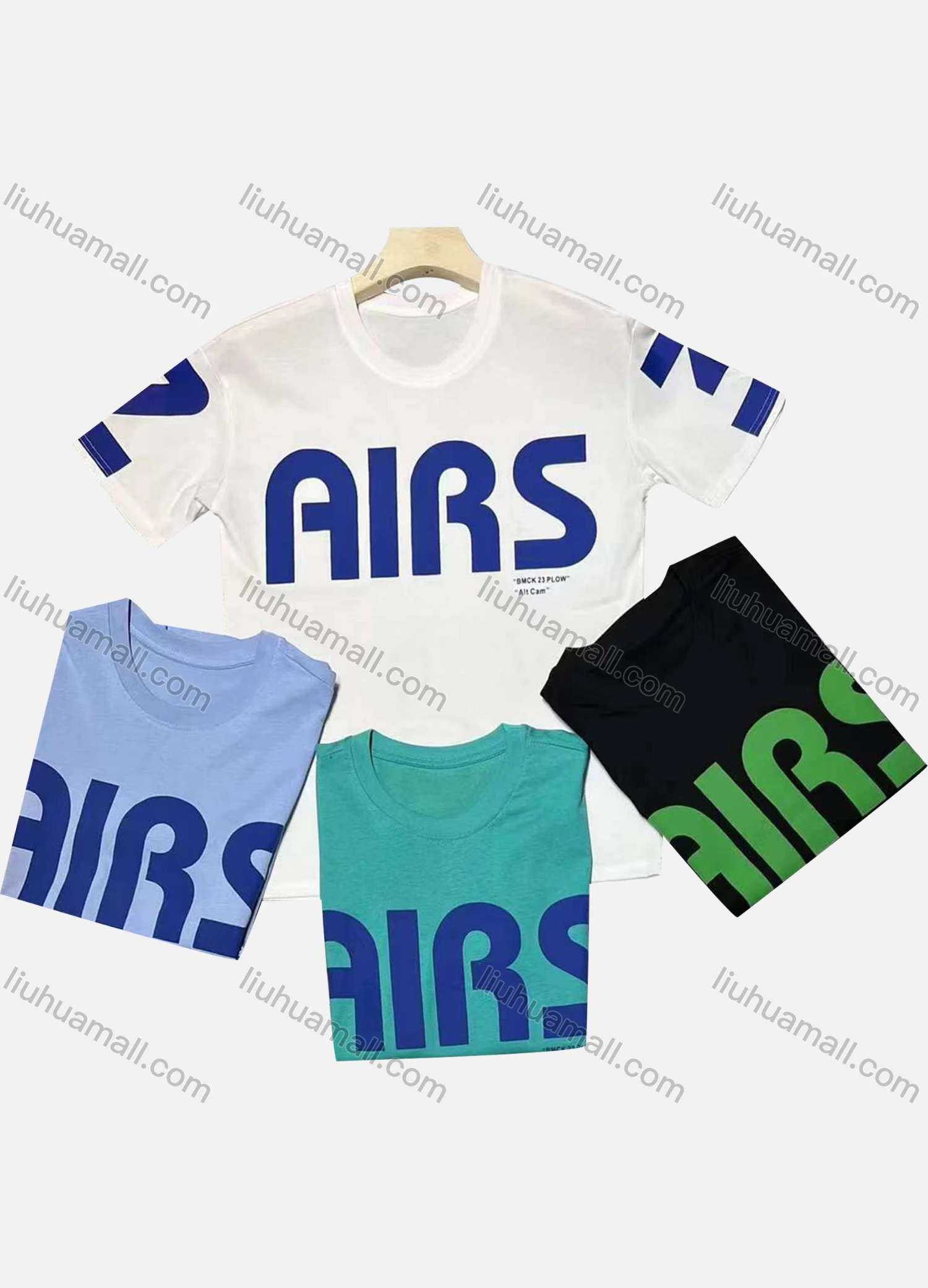 Wholesale Men's Casual Round Neck Short Sleeve Letter 100%Cotton T-shirt - Liuhuamall