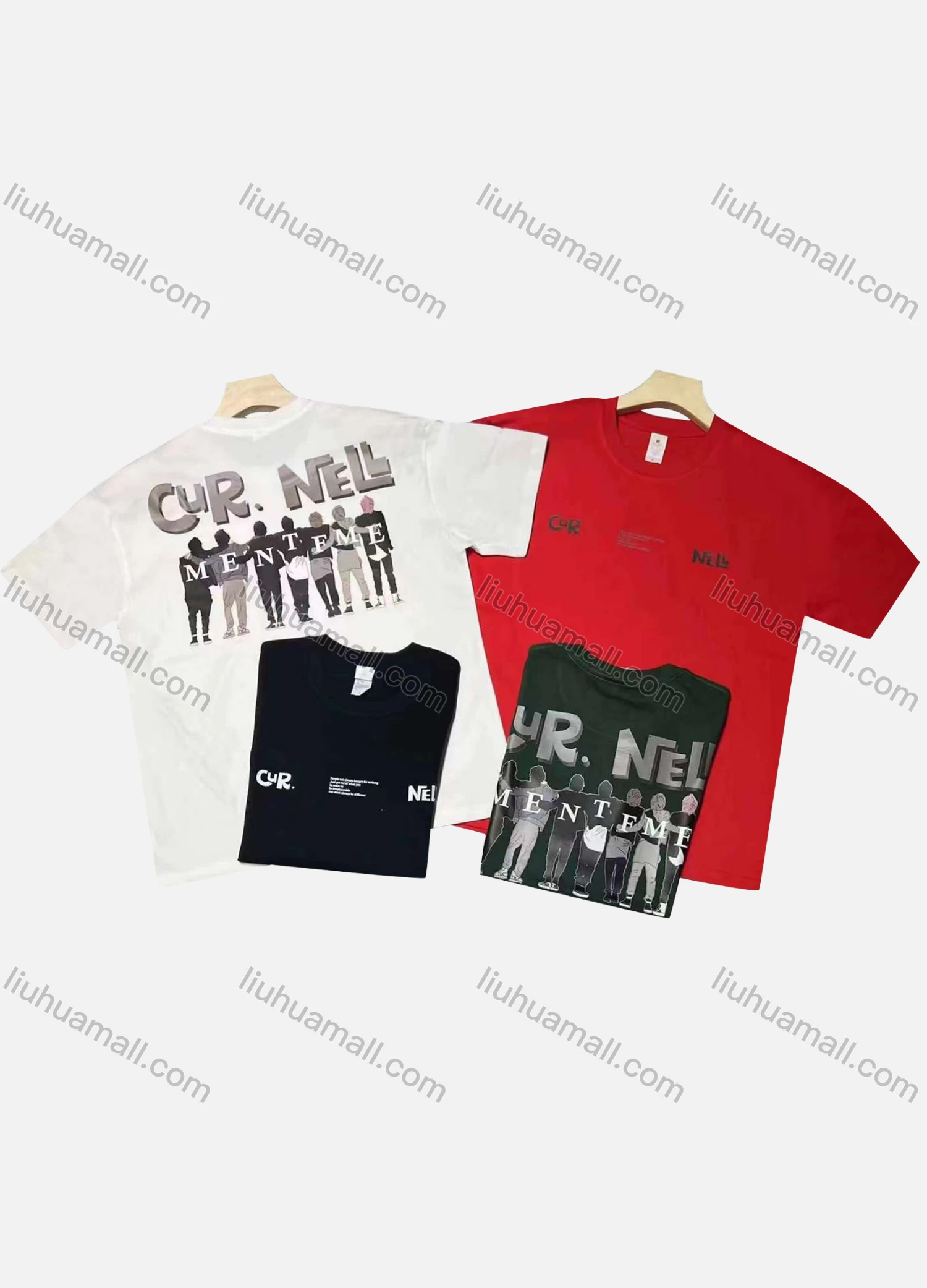 Wholesale Men's Casual Round Neck Short Sleeve Striped 100%Cotton T-shirt - Liuhuamall