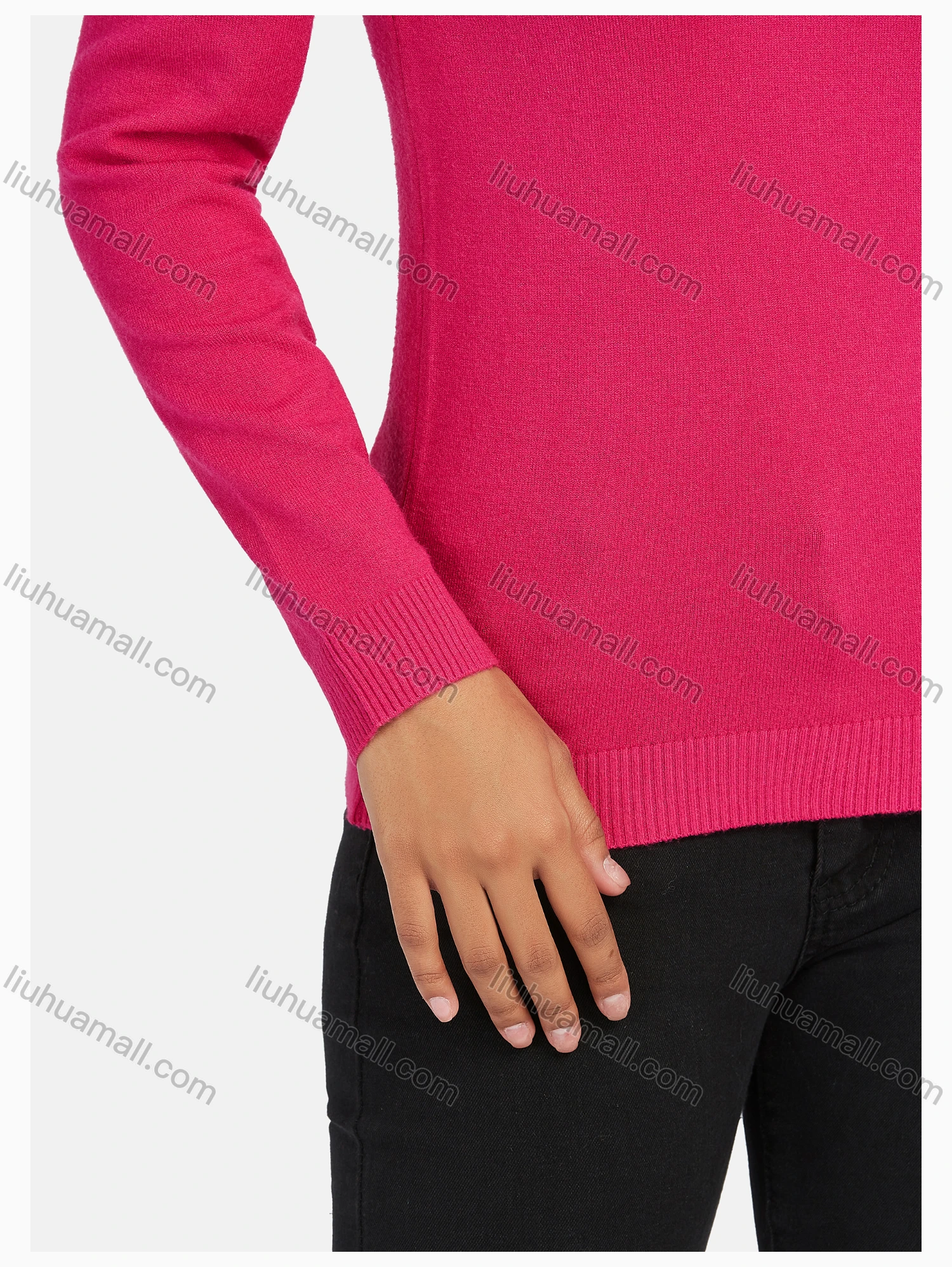 Wholesale Women's Casual Round Neck Long Sleeve Mesh Rhinestone Pain Top - Liuhuamall